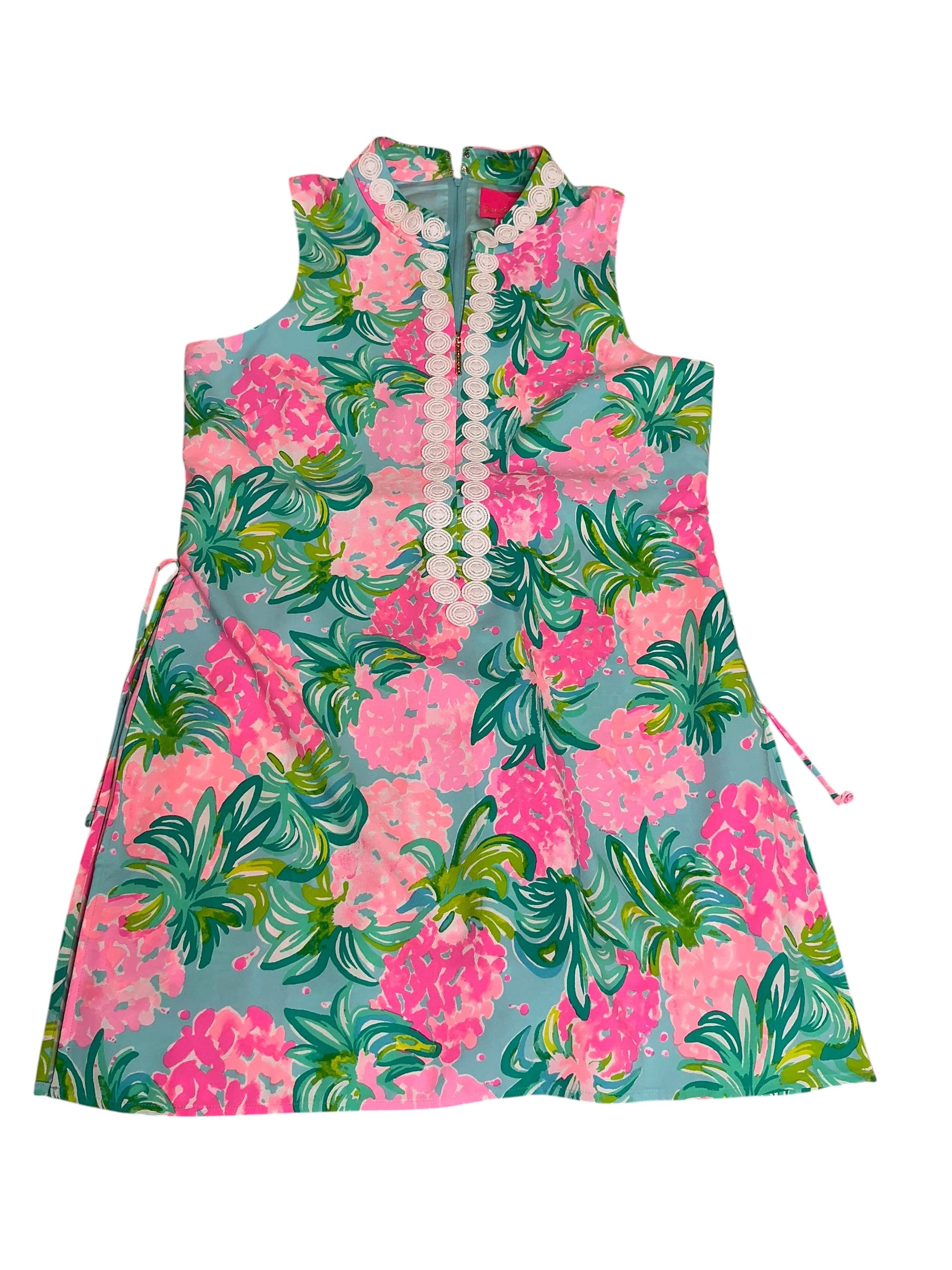 Lilly Pulitzer NWT Jonna Romper Blue Ibiza Pineapple Shake - Size 14