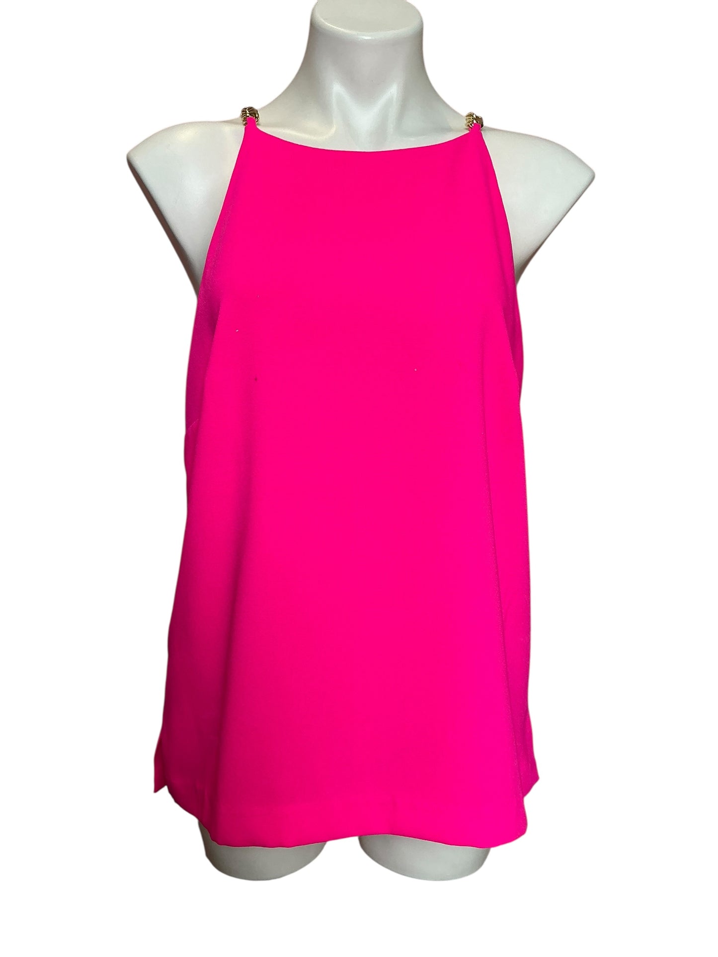 Lilly Pulitzer Joannah Silk Top Pink - Size 12