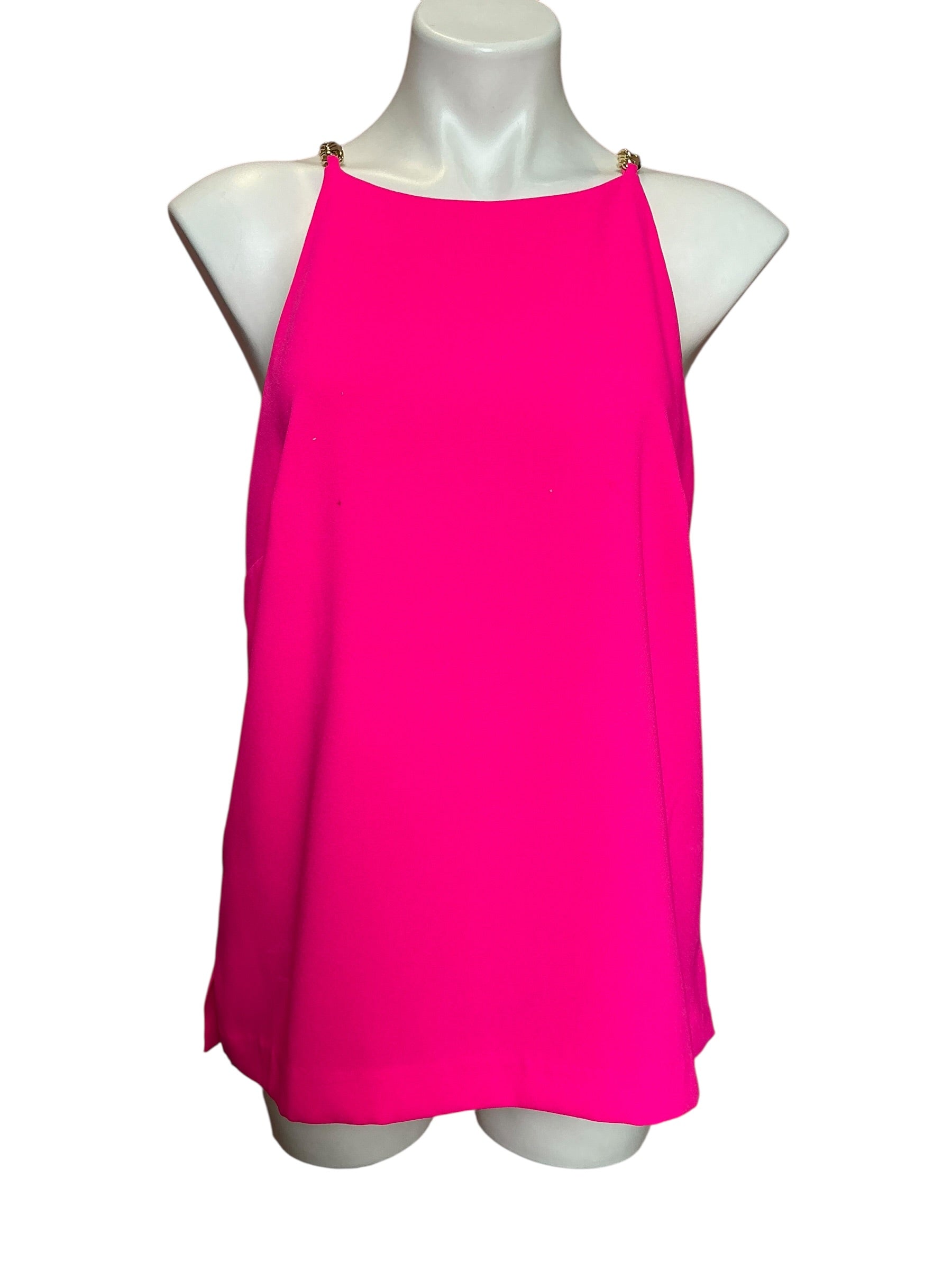 Lilly Pulitzer Joannah Silk Top Pink - Size 12