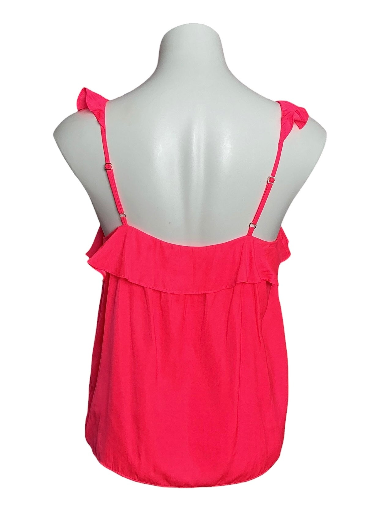 Lilly Pulitzer Cailee Ruffle Tank Top Love Potion Pink - Size S