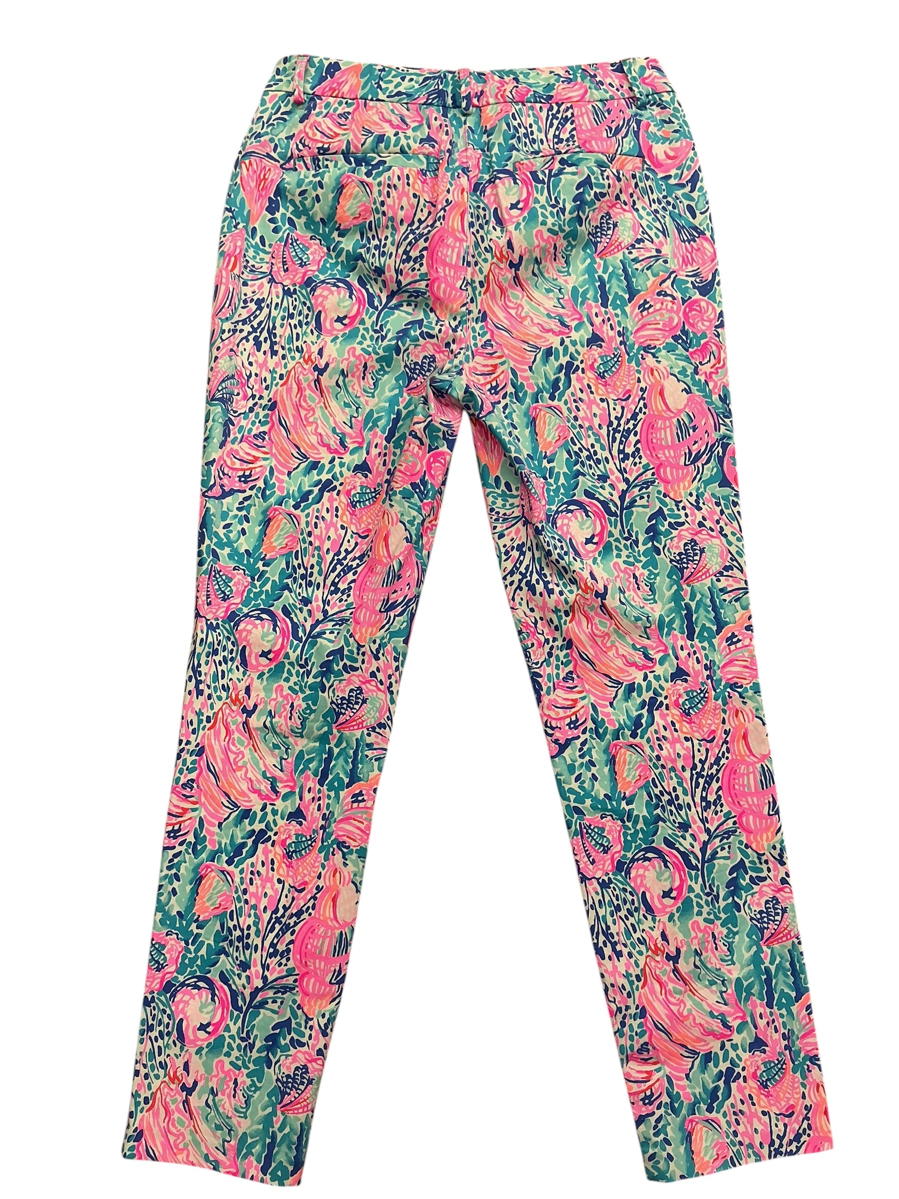Lilly Pulitzer Worth Skinny Crop Pants Multi Treasure Trove - Size 6