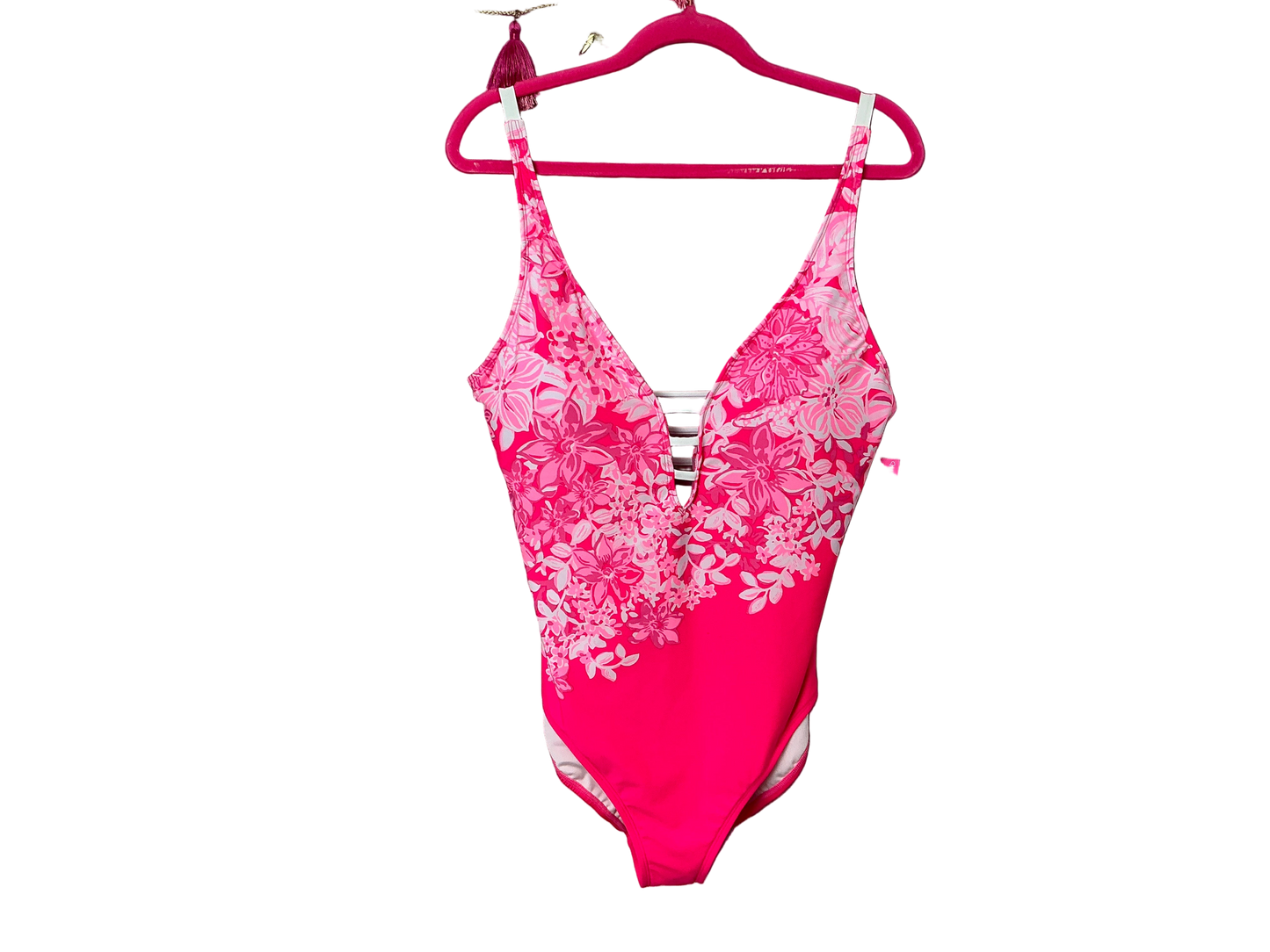 Lilly Pulitzer Bathing Suit NWT - Jaspen One Piece - Roxie Pink - Shadow Dancer - Engineered One Piece - Size 16