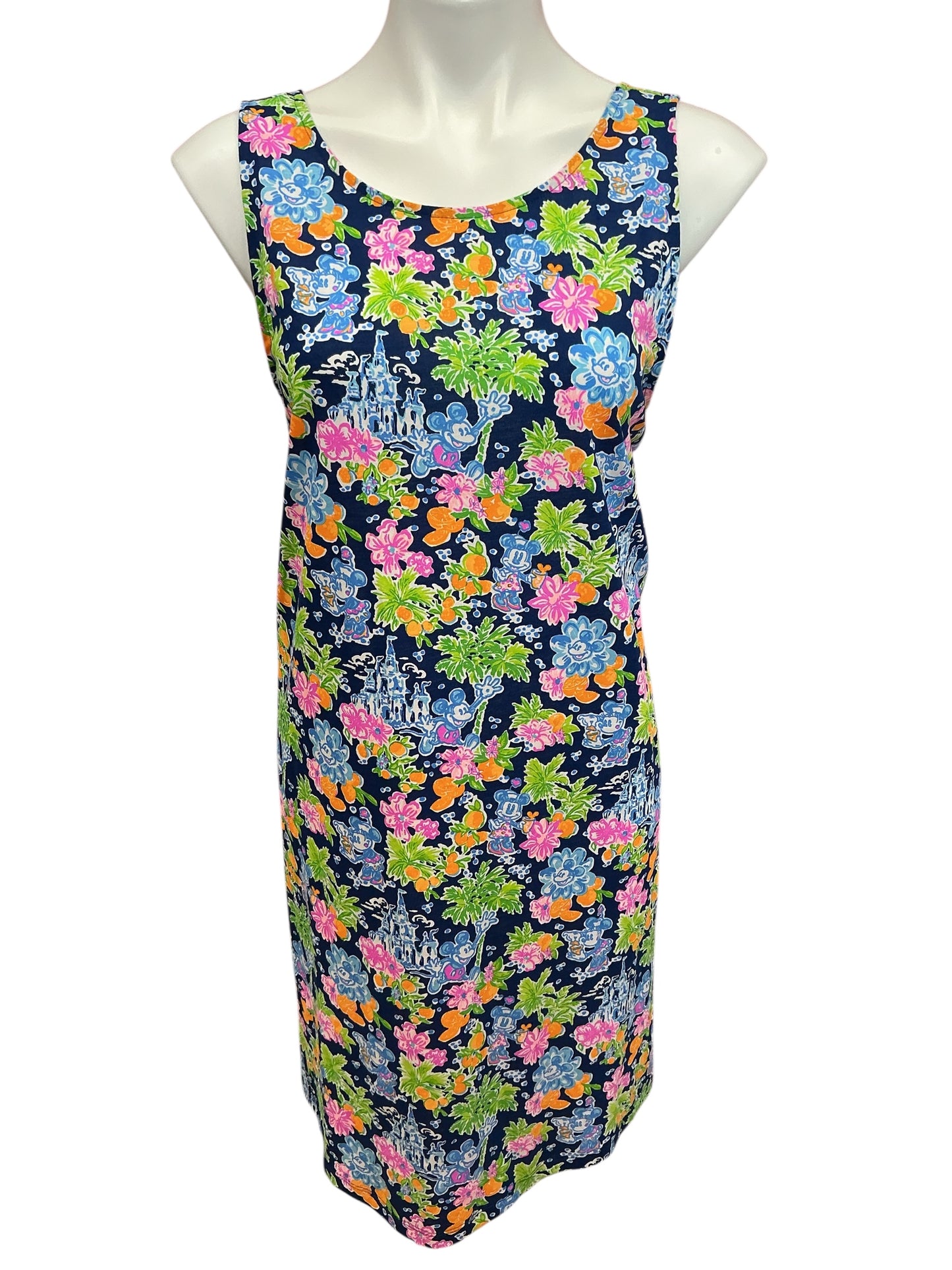 Lilly Pulitzer NWT Kristen Dress Aegean Navy Lilly Loves Disney - Size L