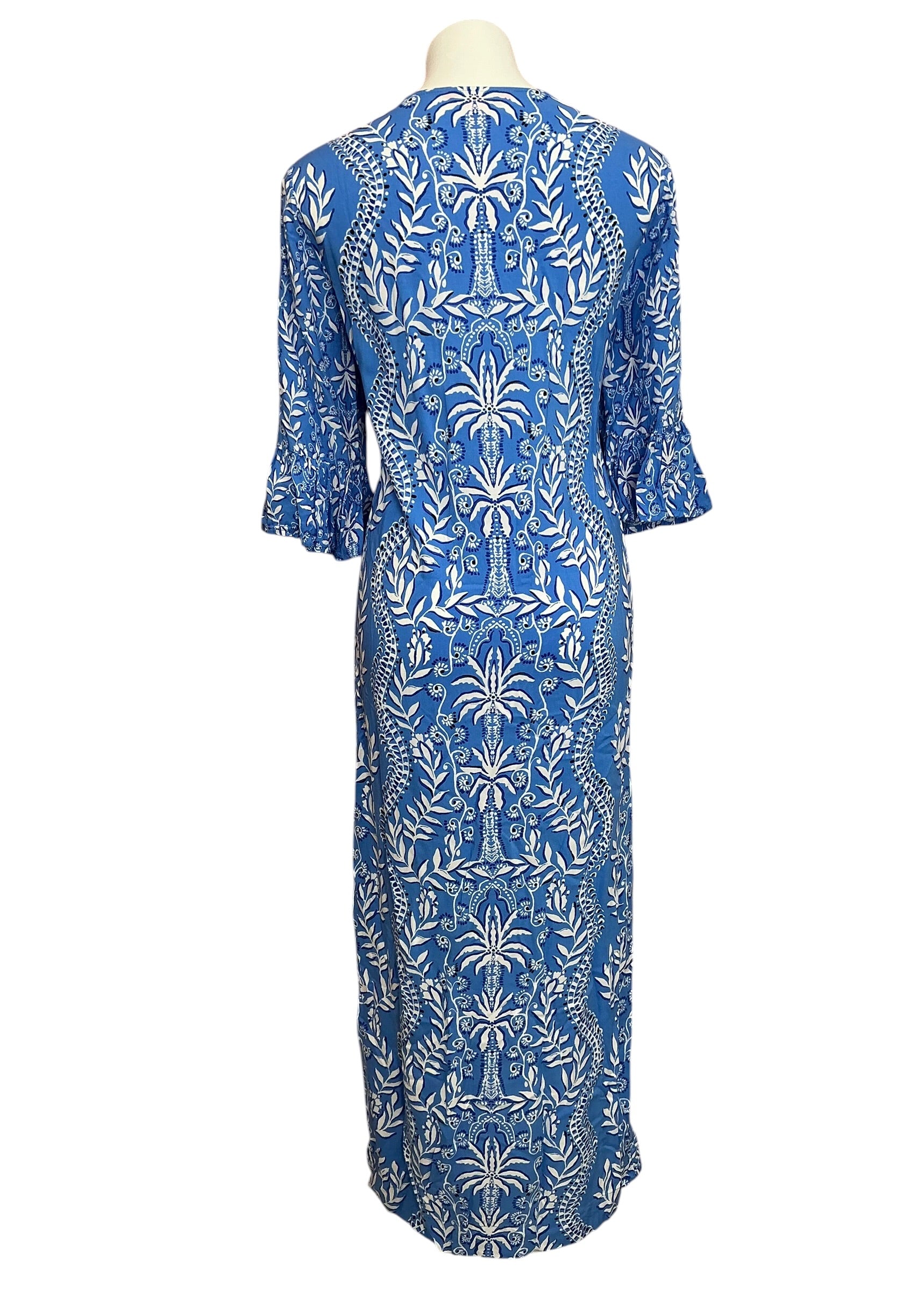 Lilly Pulitzer Laurelie Maxi Dress Abaco Blue Have It Both Rays - Size 16