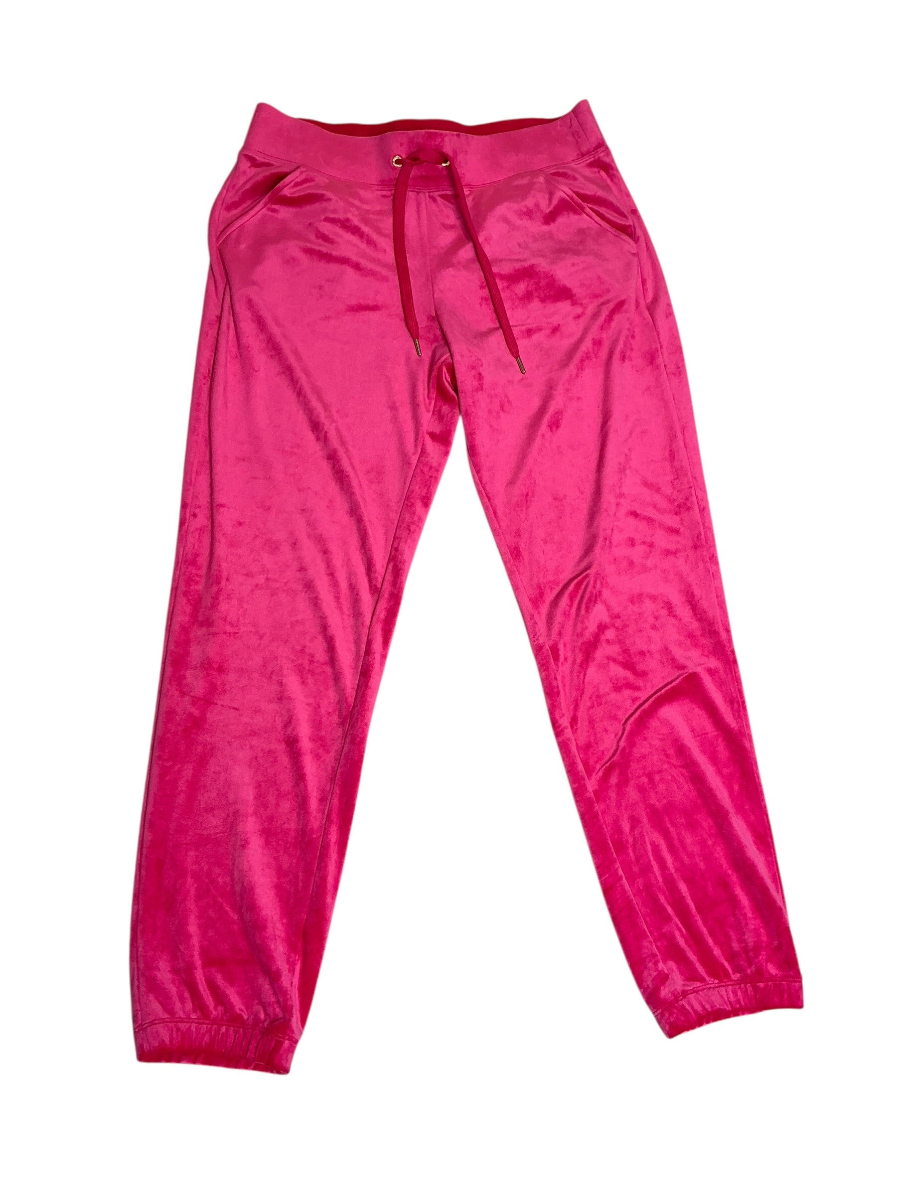 Lilly Pulitzer NWT Mallie Velour Pants Raspberry Rouge - Size M