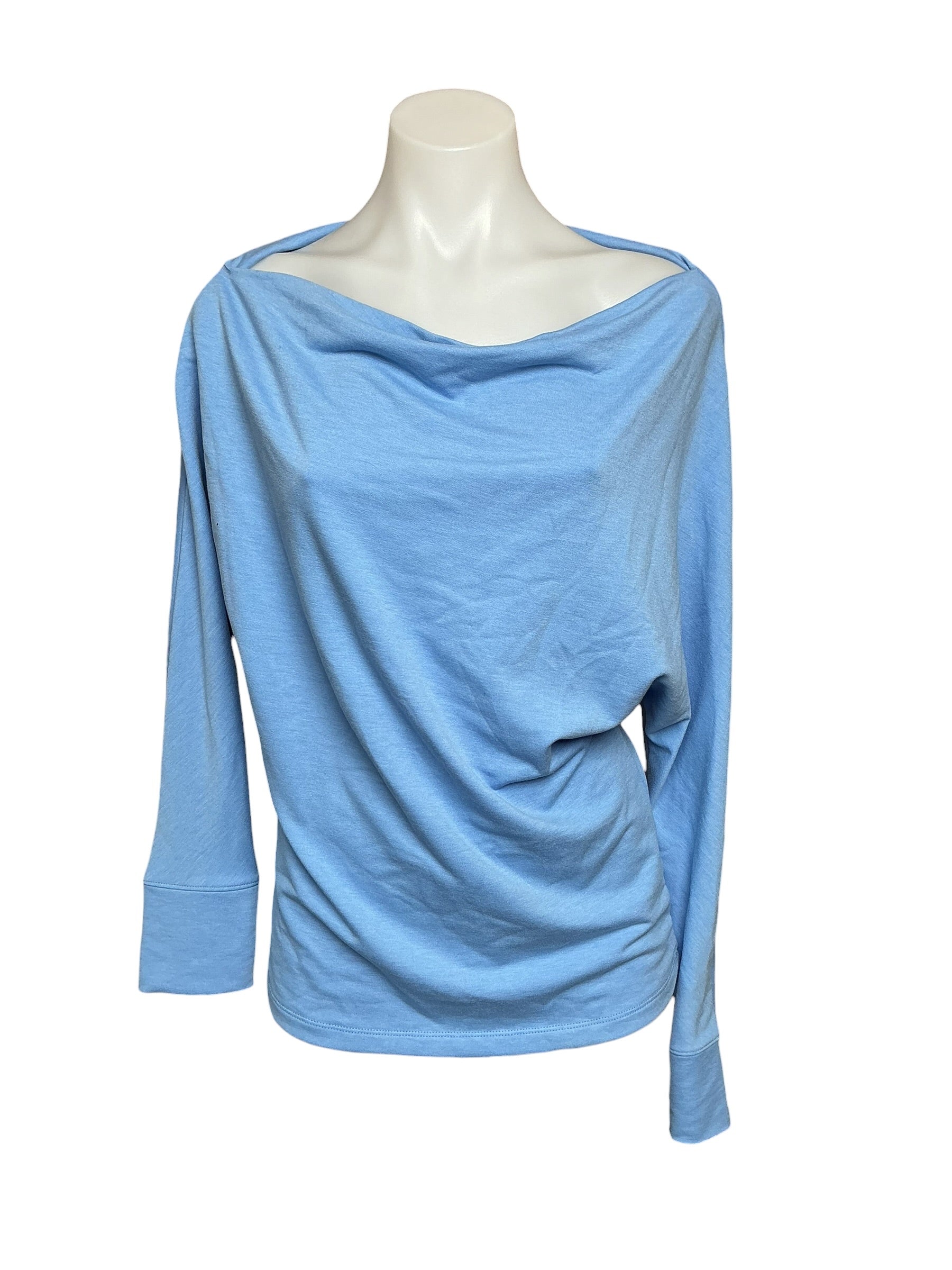 Lilly Pulitzer Sheera One Shoulder Top - Heathered Blue Thistle - Size S
