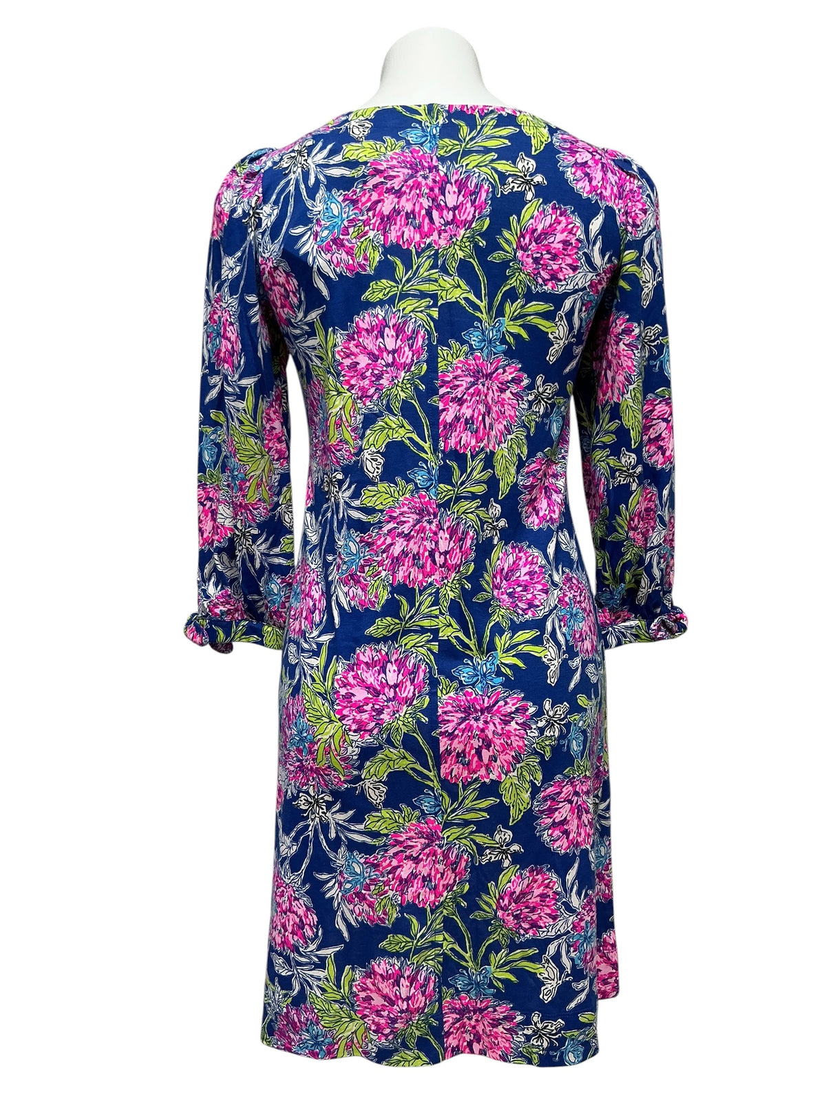 Lilly Pulitzer NWT Cath 3/4 Sleeve Dress Multi Dahlia Licious - Size XS