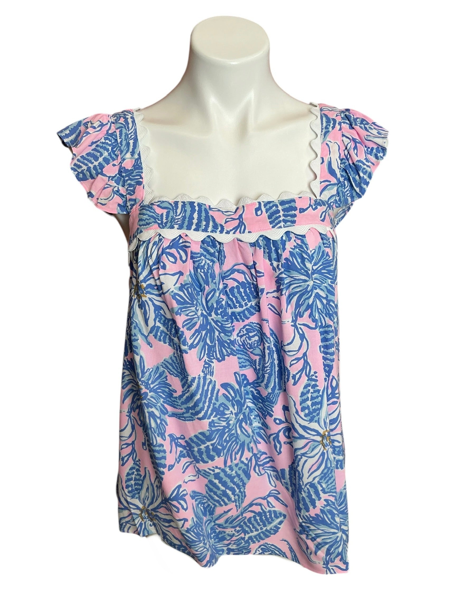 Lilly Pulitzer NWT Gyah Sleeveless Top Conch Shell Pink Up Scale - Size M