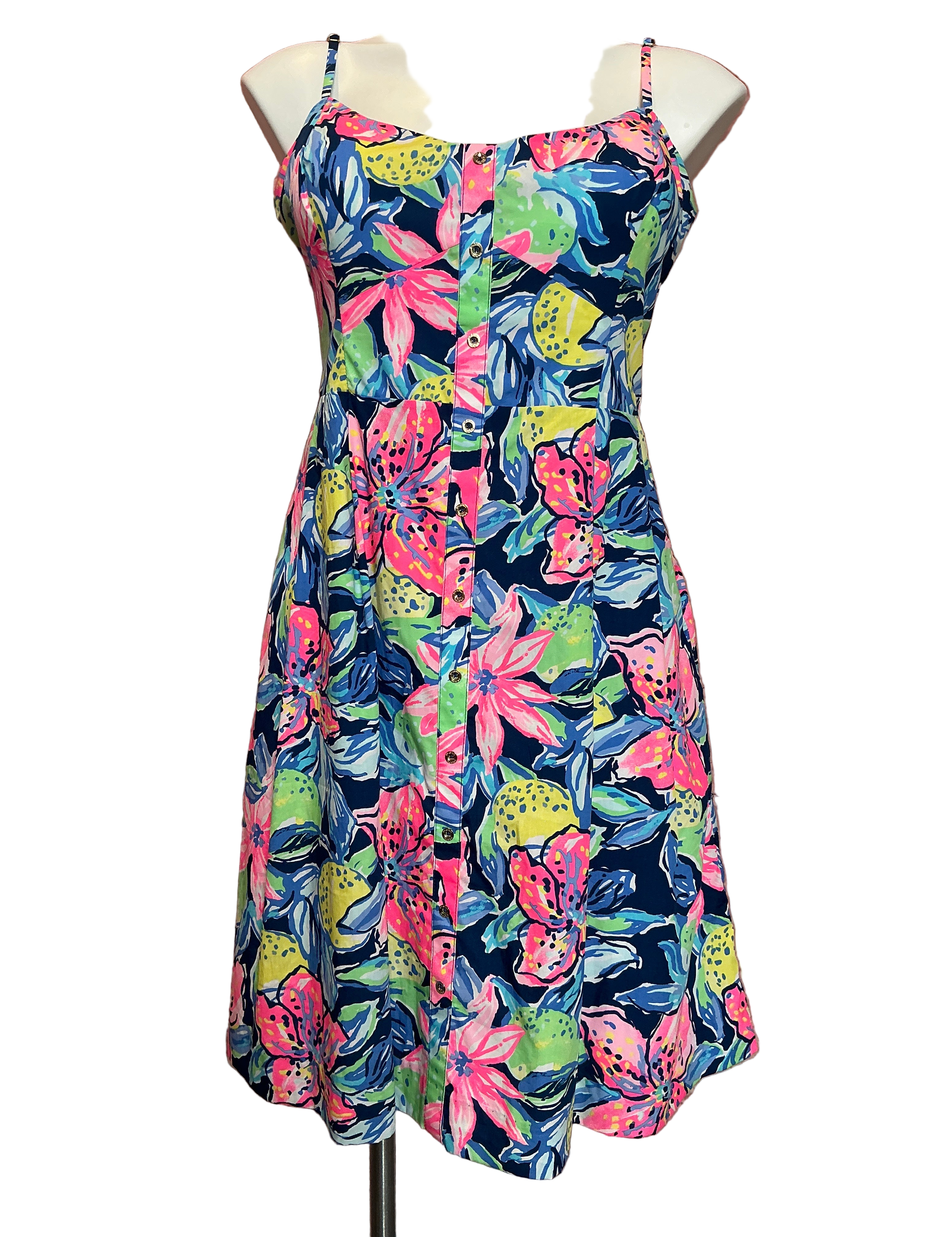 Lilly Pulitzer Easton Dress NWT - Nauti Navy - Capri Soliel - Size13