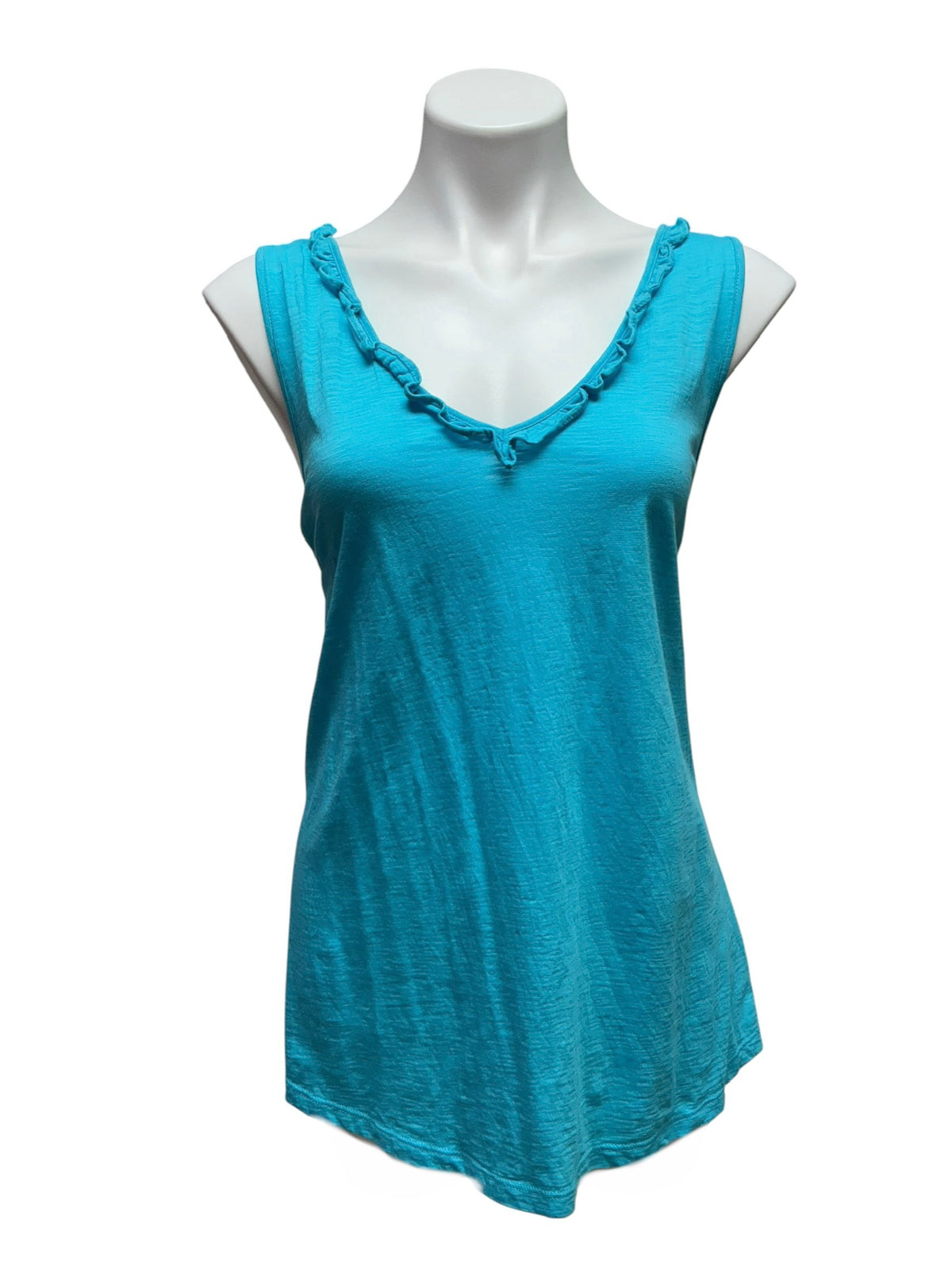 Lilly Pulitzer Gigi Ruffle Tank Top Bermuda Blue - Size L