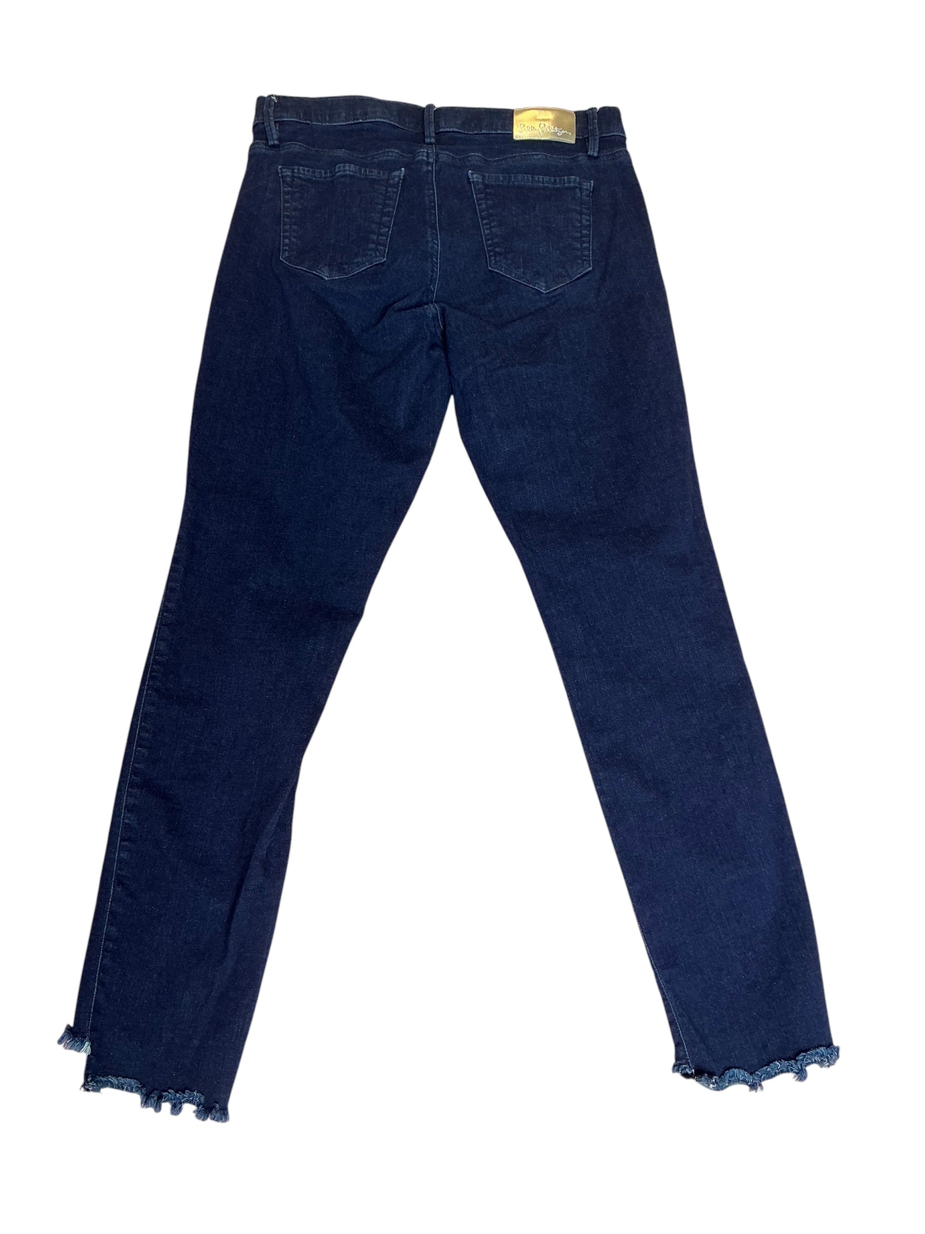 Lilly Pulitzer South Ocean Skinny Crop Jeans Deep Blue - Size 10