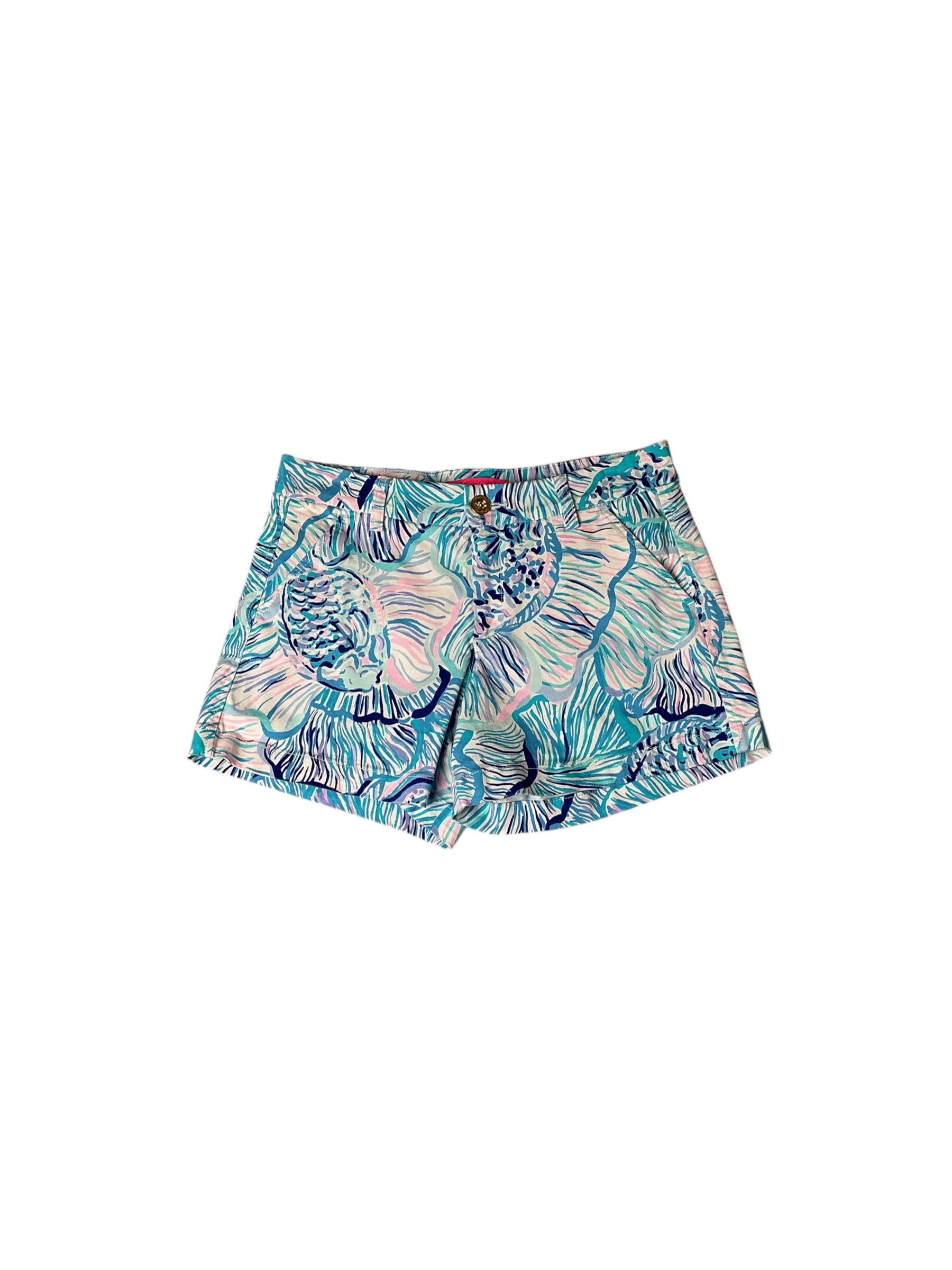 Lilly Pulitzer Kellar Stretch Shorts Fishful Thinking - Size 6