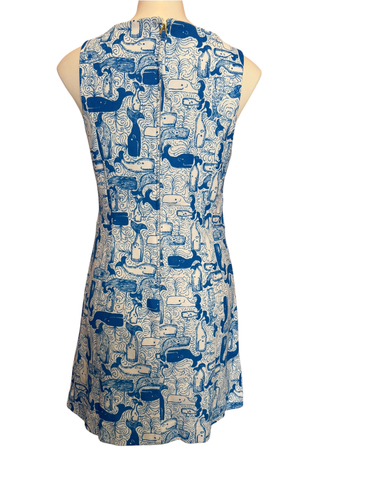Lilly Pulitzer NWT Oriana Shift Romper Nassau Blue Thar She Blows - Size 6
