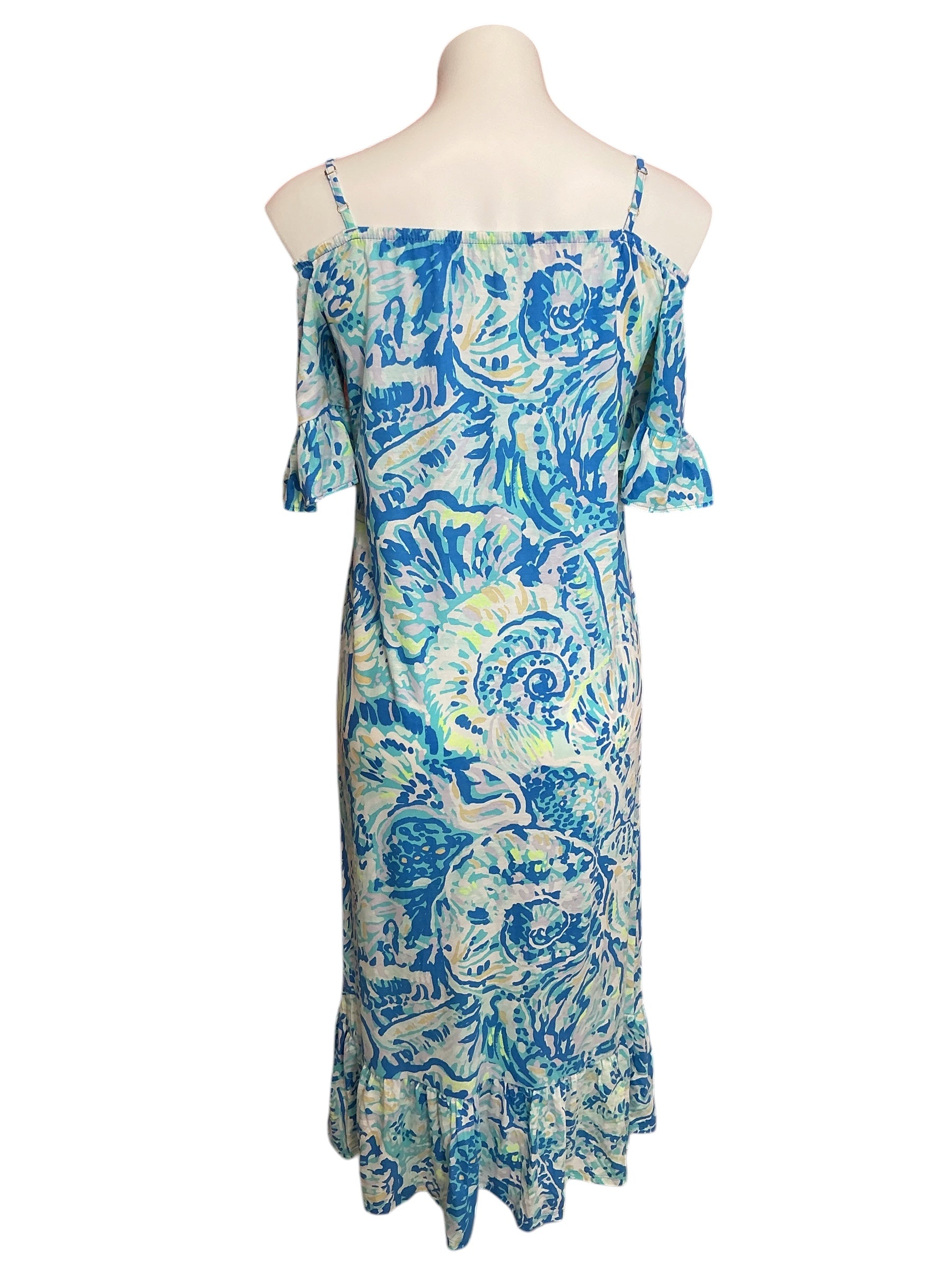 Lilly Pulitzer NWT Girls Kids Clary Maxi Dress Bennet Blue Salty Seas - Size L 8-10