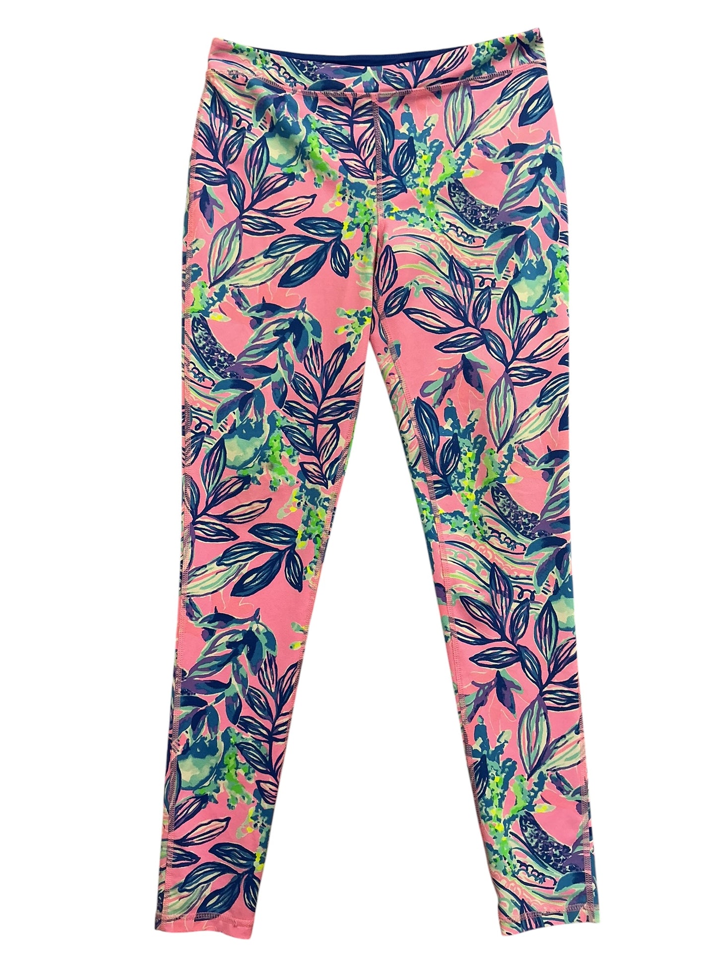 Lilly Pulitzer Kids Girls Weekender High Rise Midi Leggings Early Bloomer - Size XL 12-14