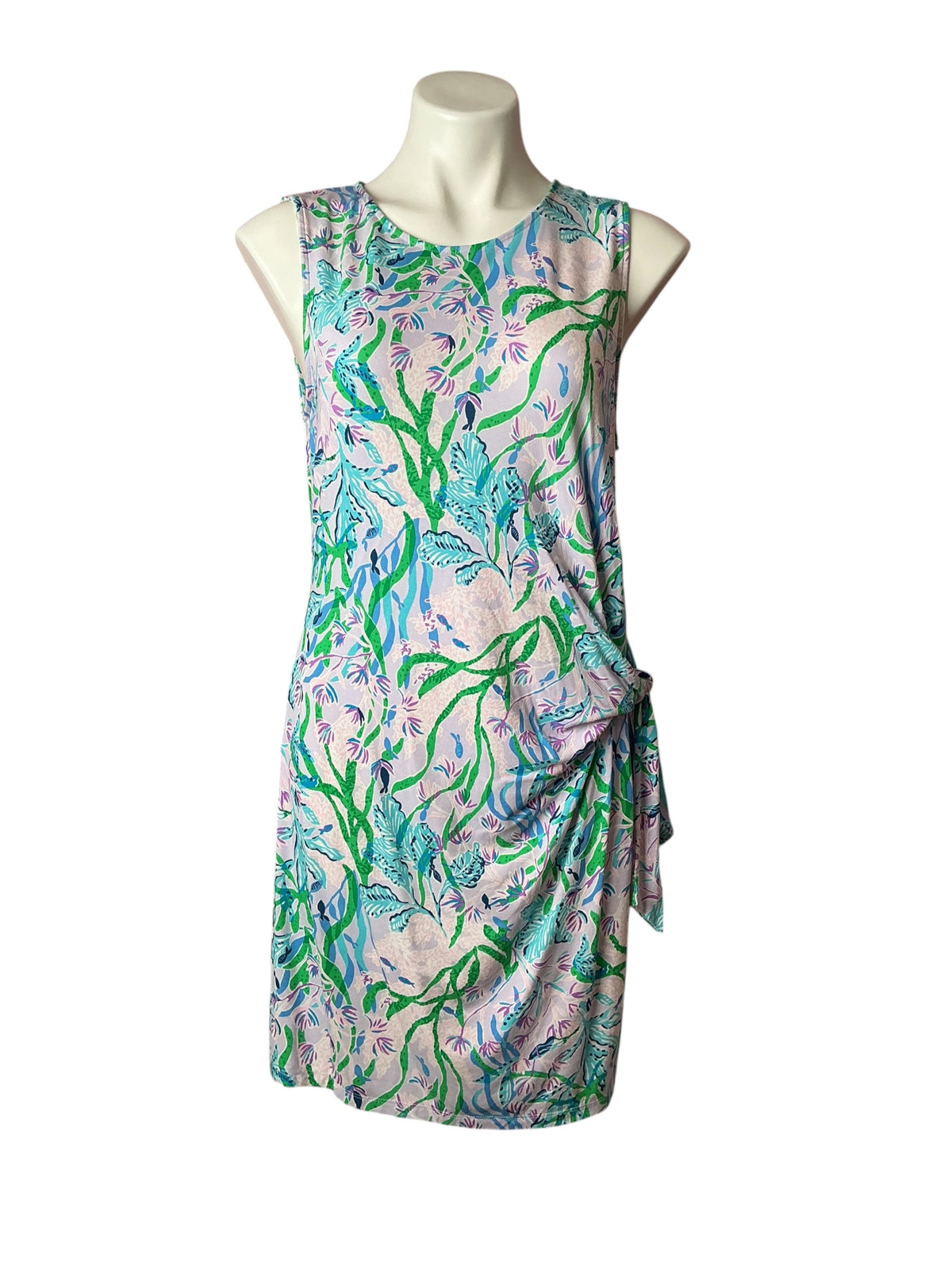 Lilly Pulitzer Bryson Sleeveless Dress Multi Seacret Escape - Size L