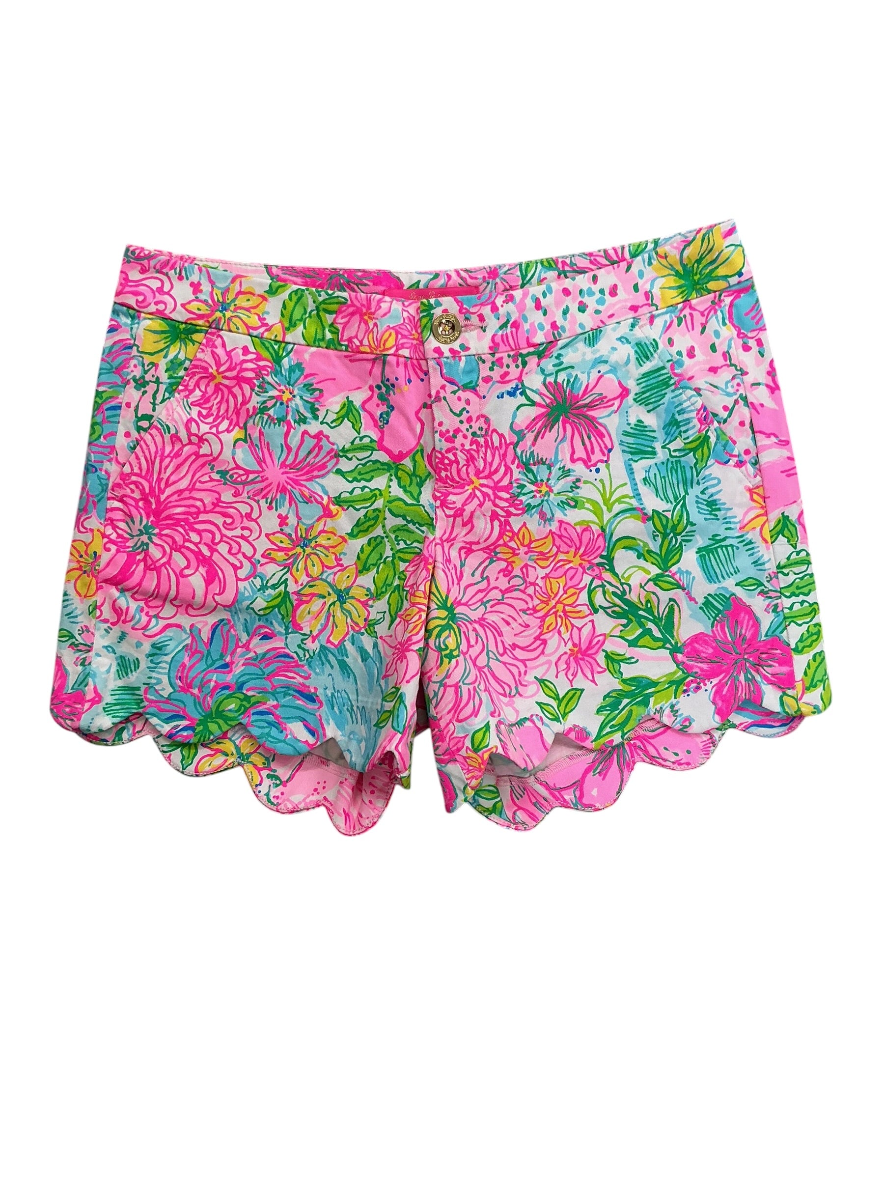 Lilly Pulitzer NWT Buttercup Stretch Shorts Multi Paradise Found - Size 6