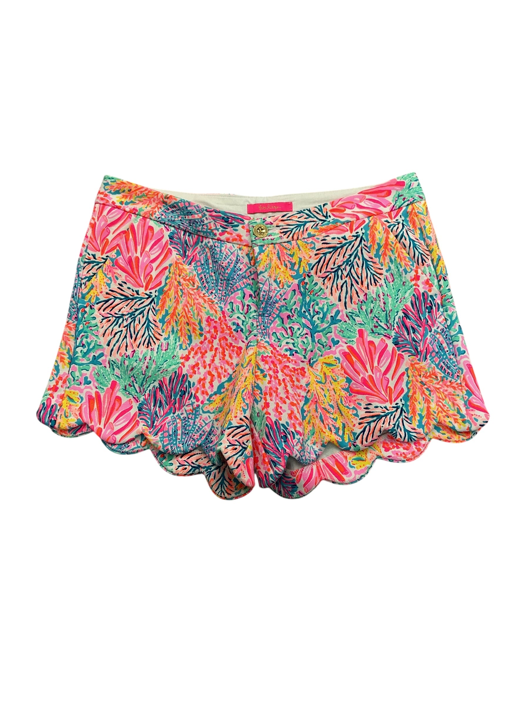 Lilly Pulitzer Buttercup Knit Shorts Multi Splashdance - Size 10