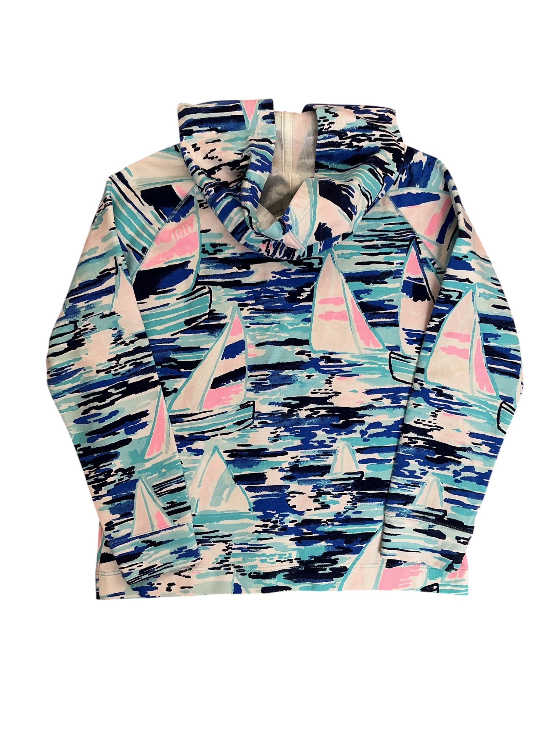 Lilly Pulitzer Kids Girls Kiawah Hoodie Top Pier Pressure - Size L 8-10