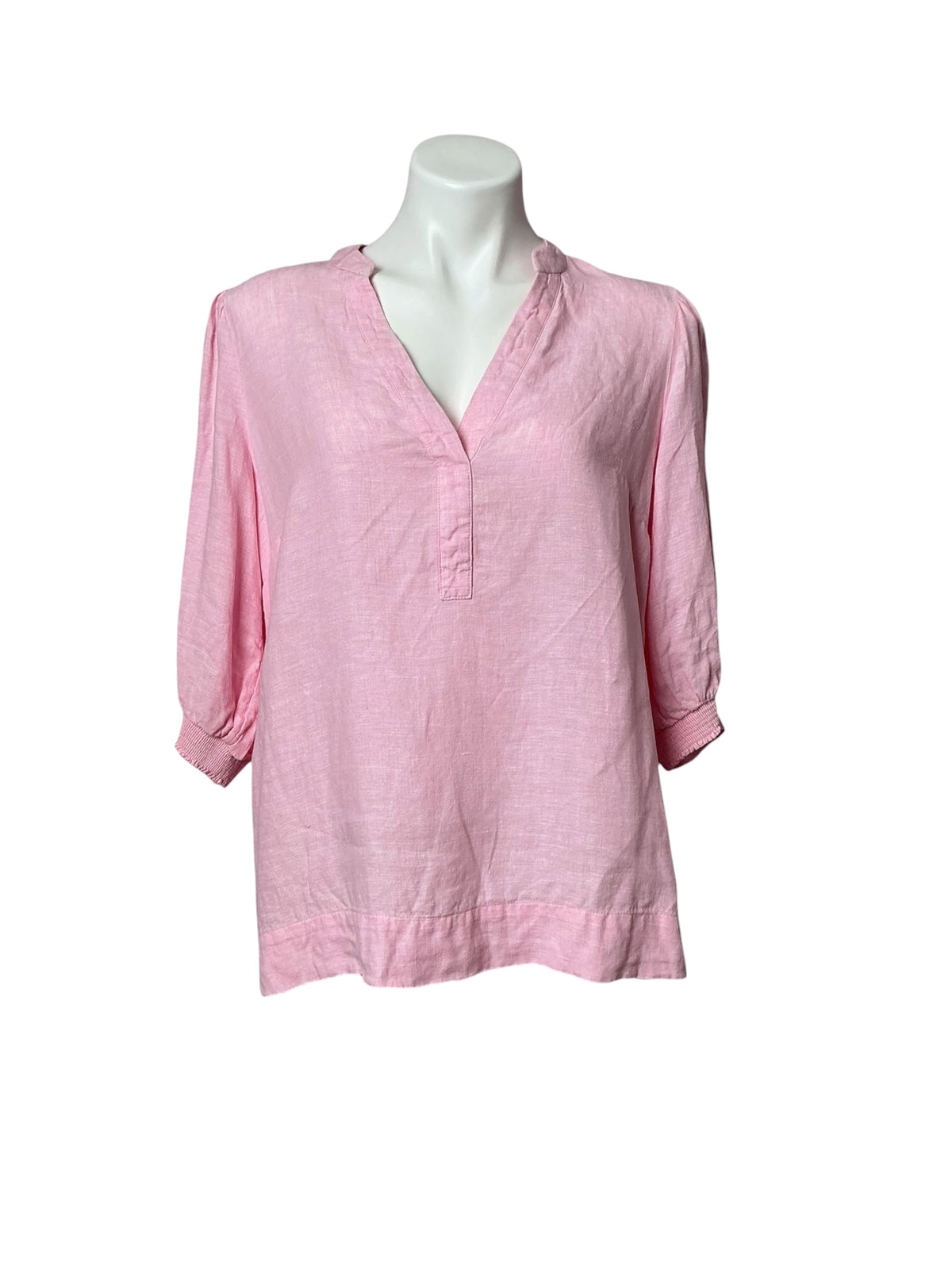 Lilly Pulitzer Mialeigh Linen Top Conch Shell Pink - Size 10