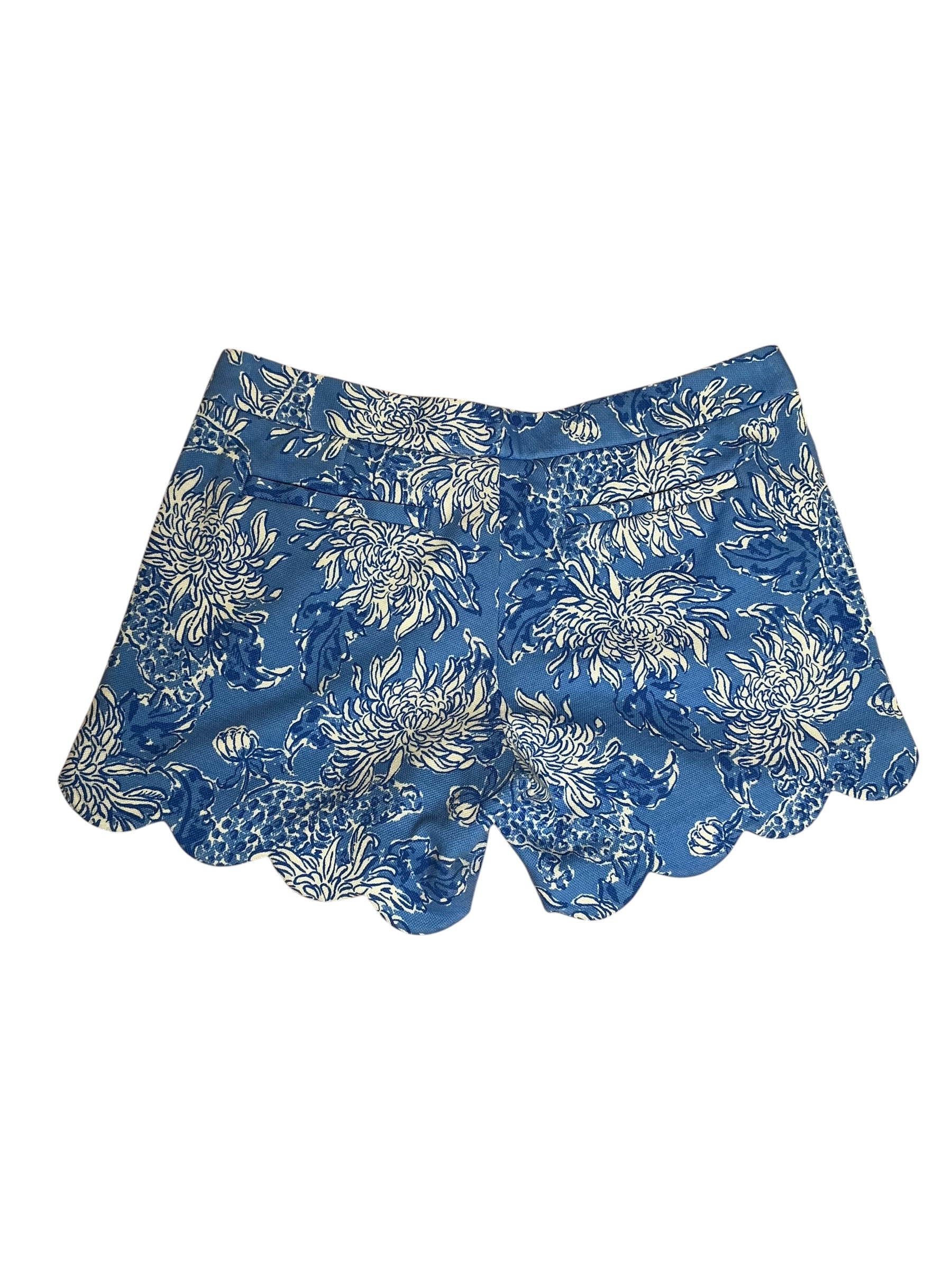 Lilly Pulitzer Buttercup Short Boca Blue Croc And Lock it - Size 6