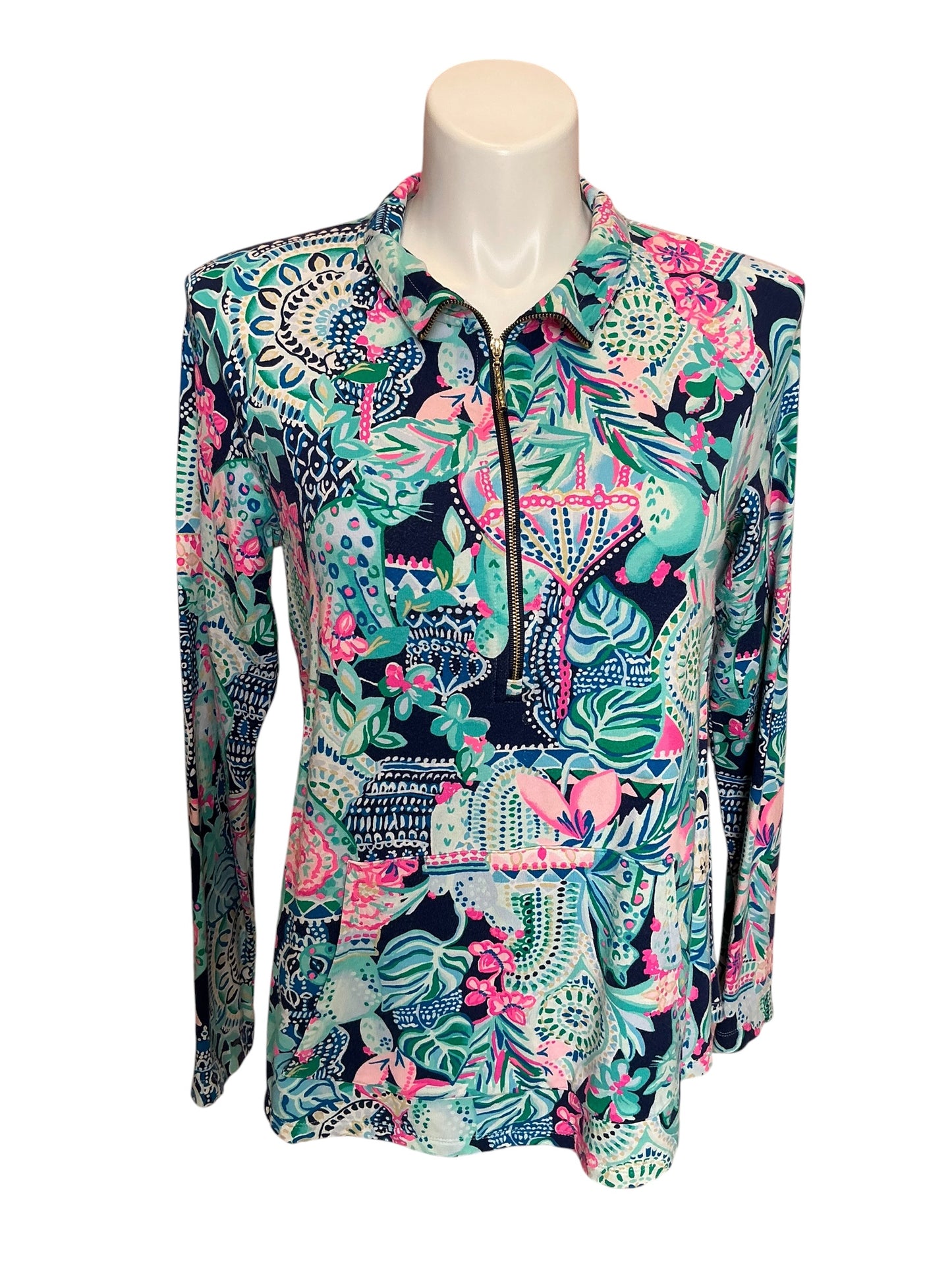 Lilly Pulitzer Edgewater Popover Lookin' Sharp - Size L