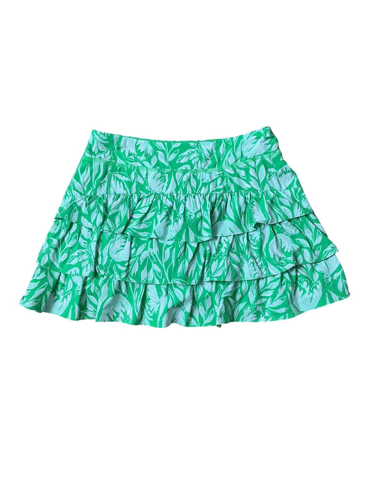 Lilly Pulitzer Luxletic Cascadia Skort Spearmint Blossom Views - Size XS