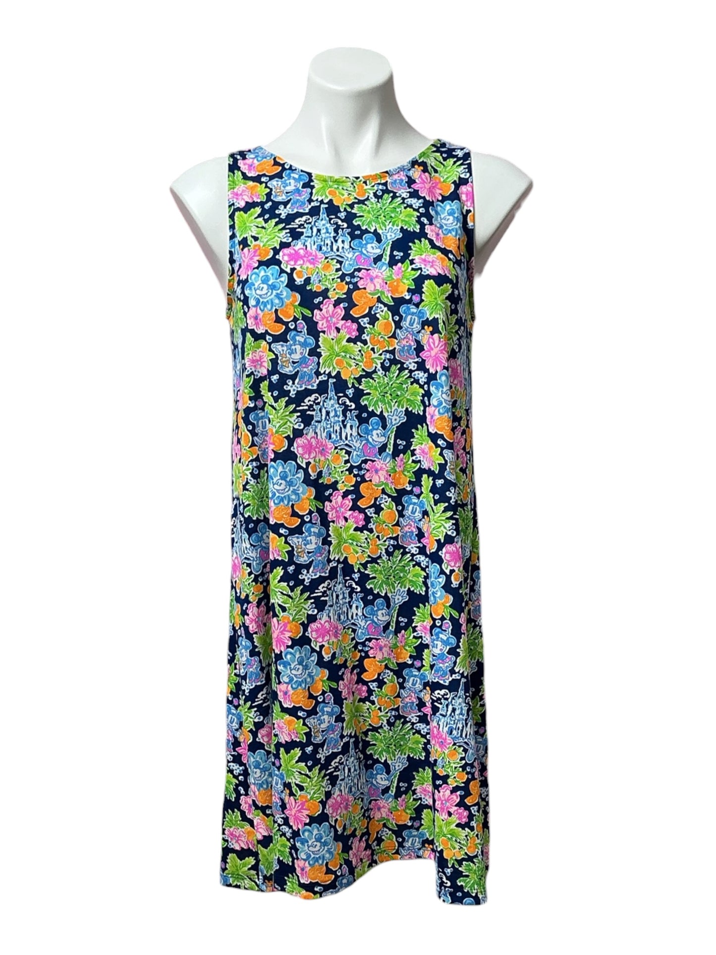 Lilly Pulitzer NWT Kristen Dress Aegean Navy Lilly Loves Disney - Size S