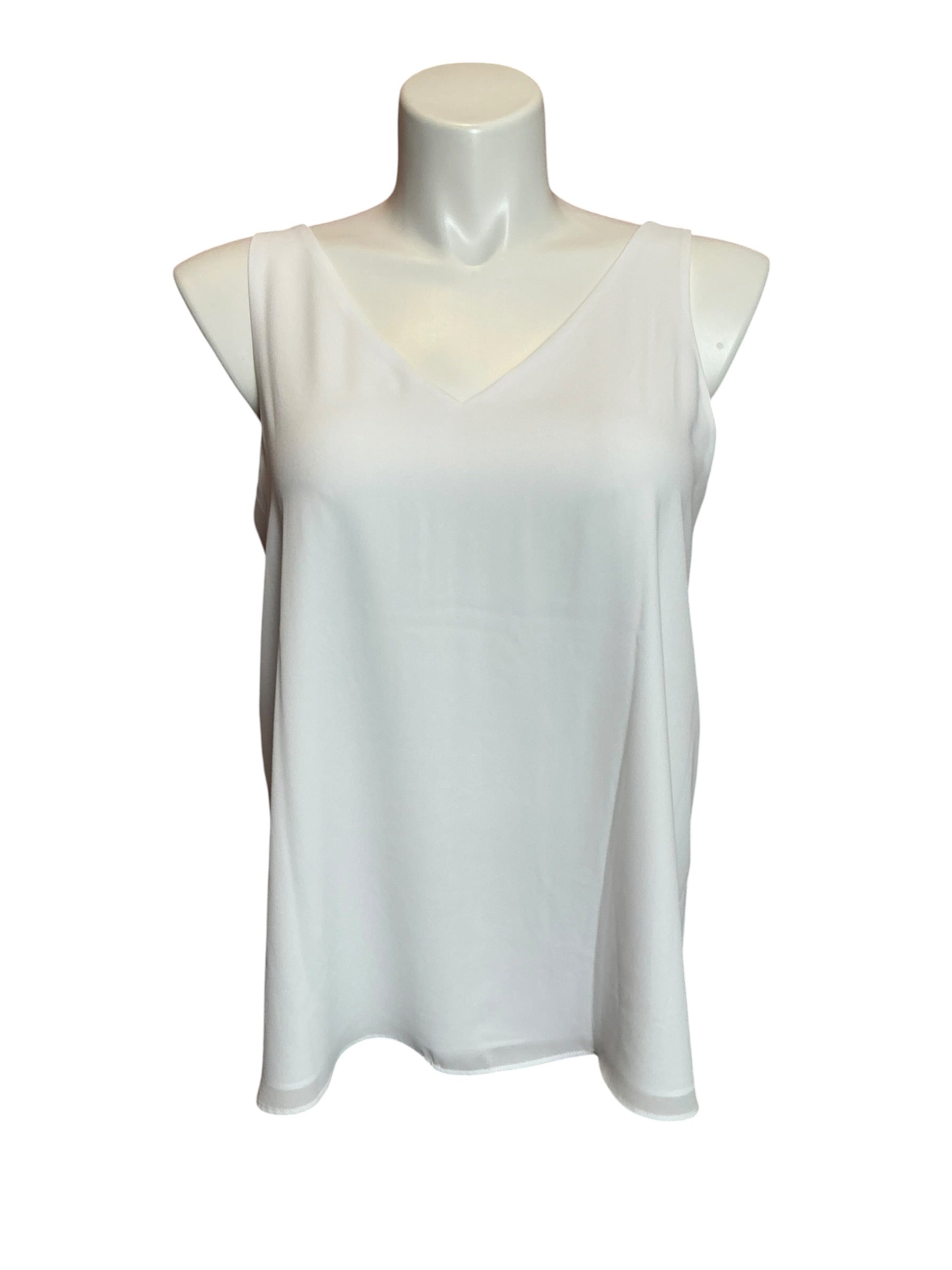 Lilly Pulitzer Florin Sleeveless V-Neck Resort White - Size L