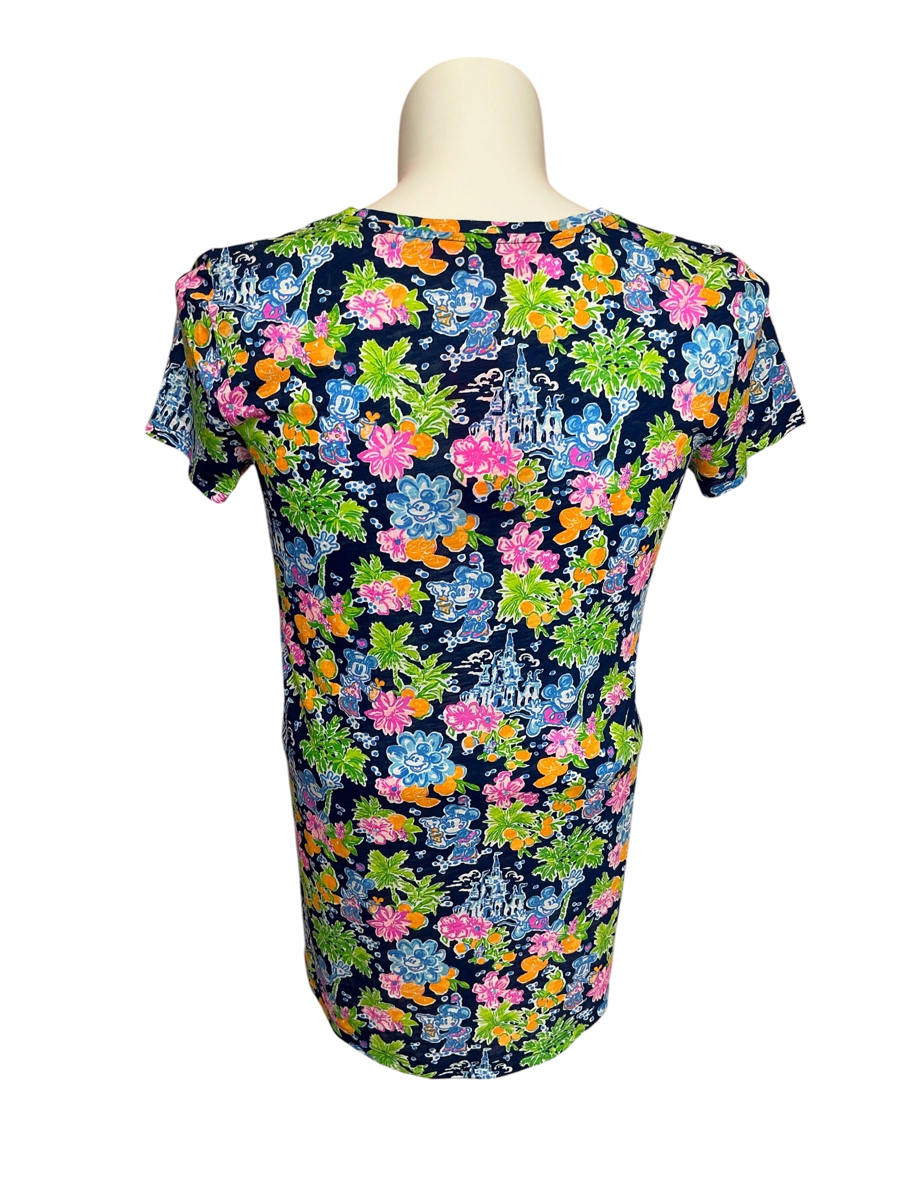 Lilly Pulitzer NWT Etta V-Neck Aegean Navy Lilly Loves Disney - Size M