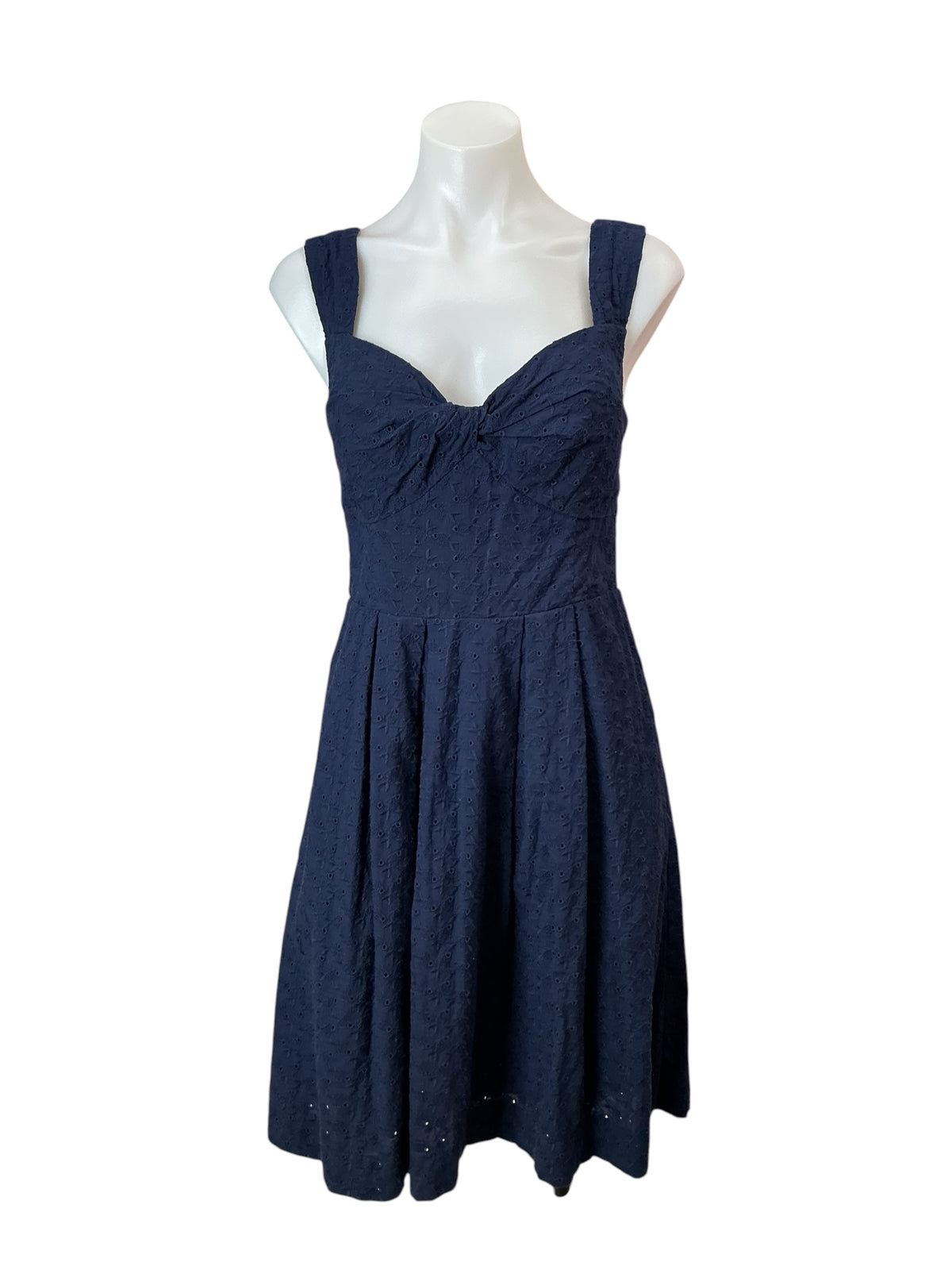 Lilly Pulitzer Cyndi Dress True Navy Fishy Eyelet - Size 2