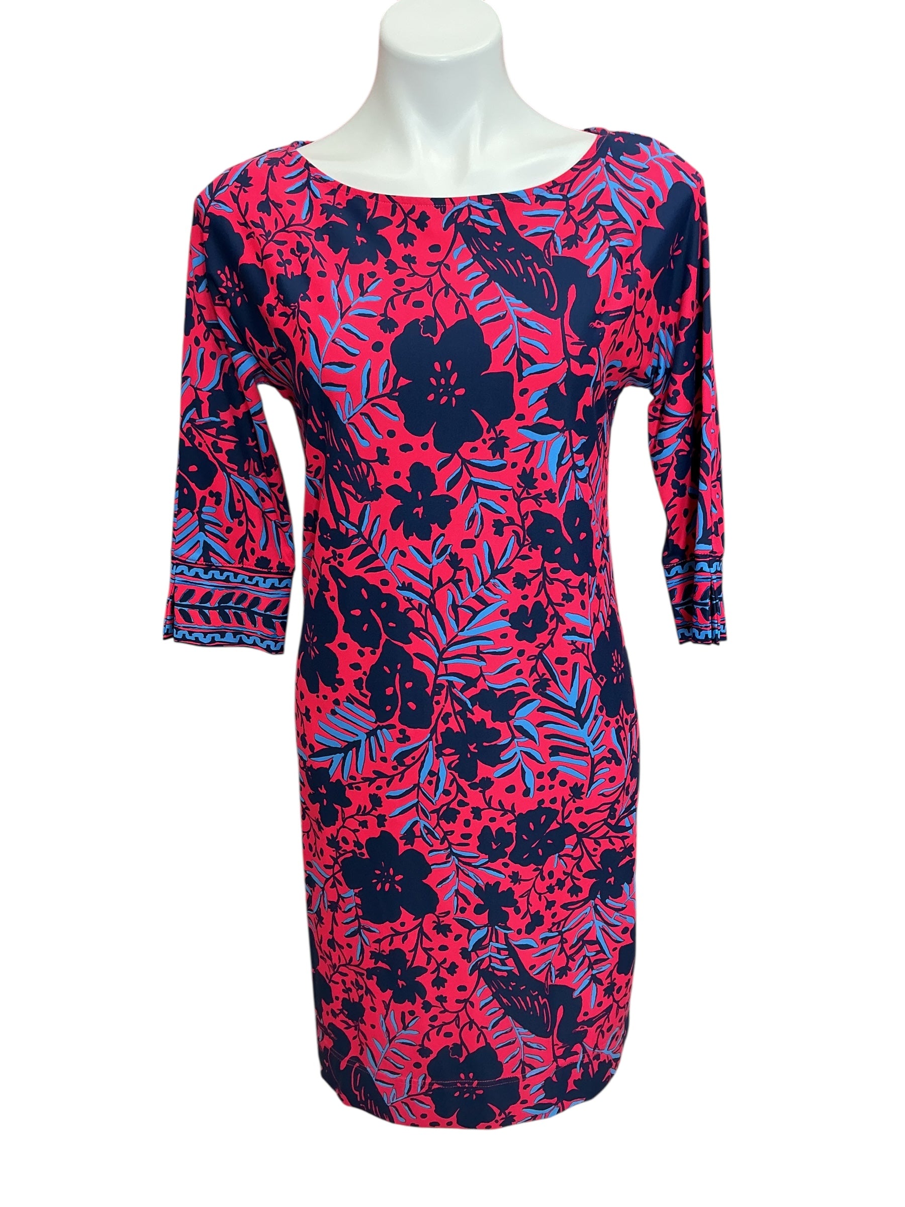 Lilly Pulitzer Braeden UPF 50+ ChillyLilly Braedyn Ruby Red Heron My Own Engineered - Size XS