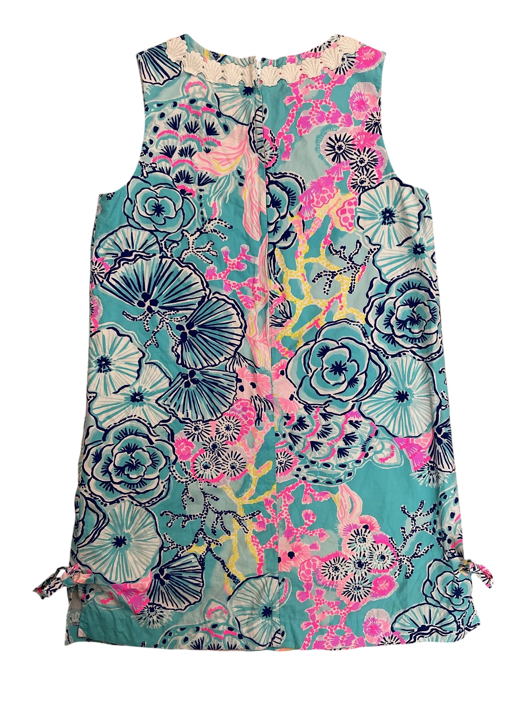 Lilly Pulitzer Kids Girls Little Lilly Classic Shift Dress Once Upon A Tide - Size 10