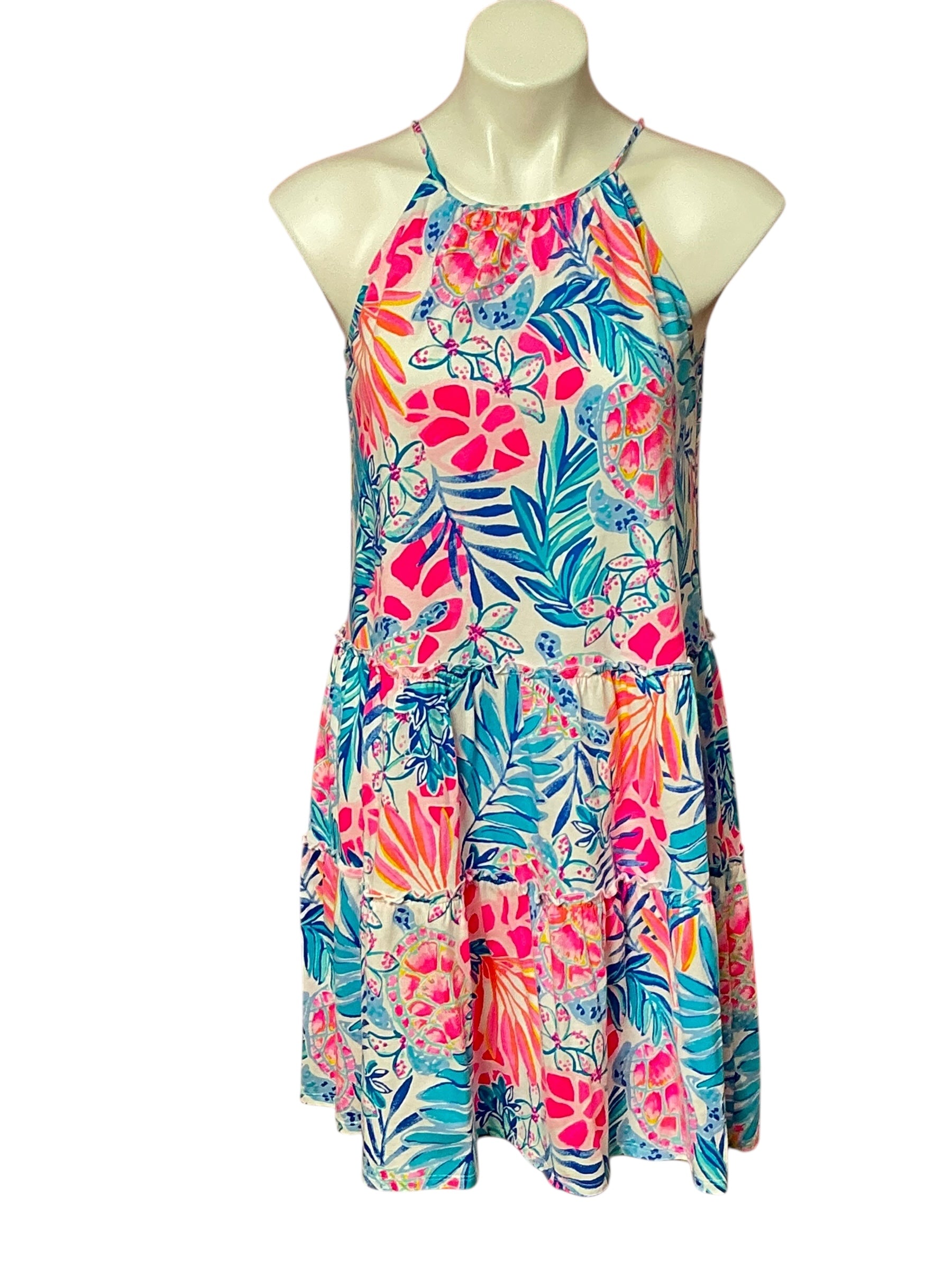 Lilly Pulitzer Evalyn Dress - Resort White Rainforest Retreat - Size XS