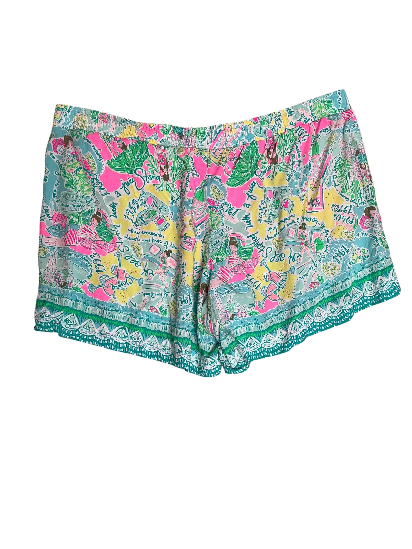 Lilly Pulitzer Katia Pull-On Short In The Beginning - Size XL