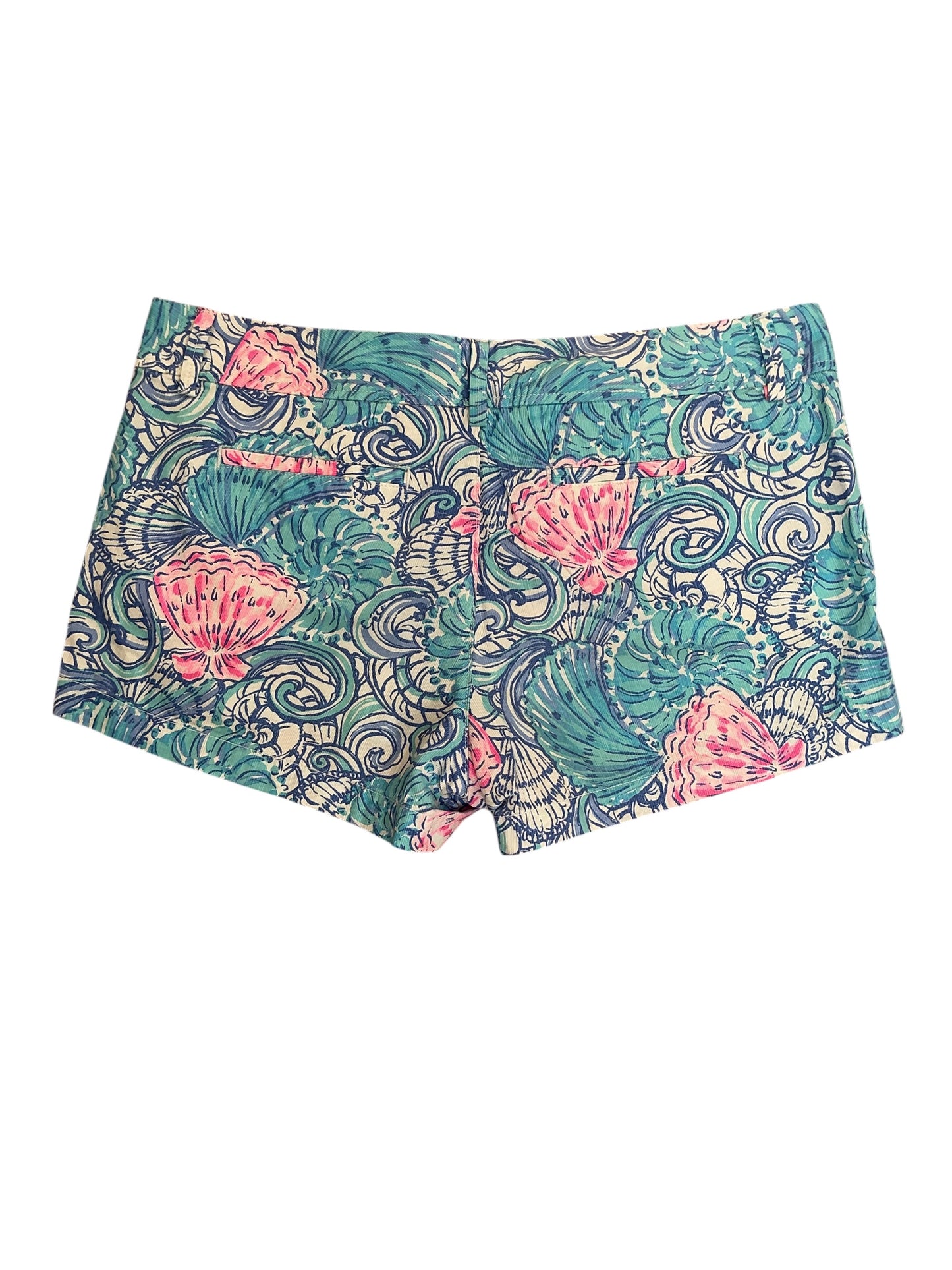Lilly Pulitzer The Walsh Shorts Blue Haven Raising Shell - Size 14