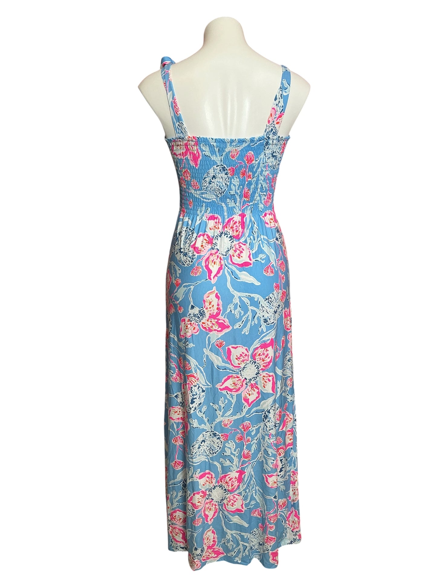 Lilly Pulitzer NWT Kailua Smocked Maxi Dress Multi Bahamian Rhapsody - Size S