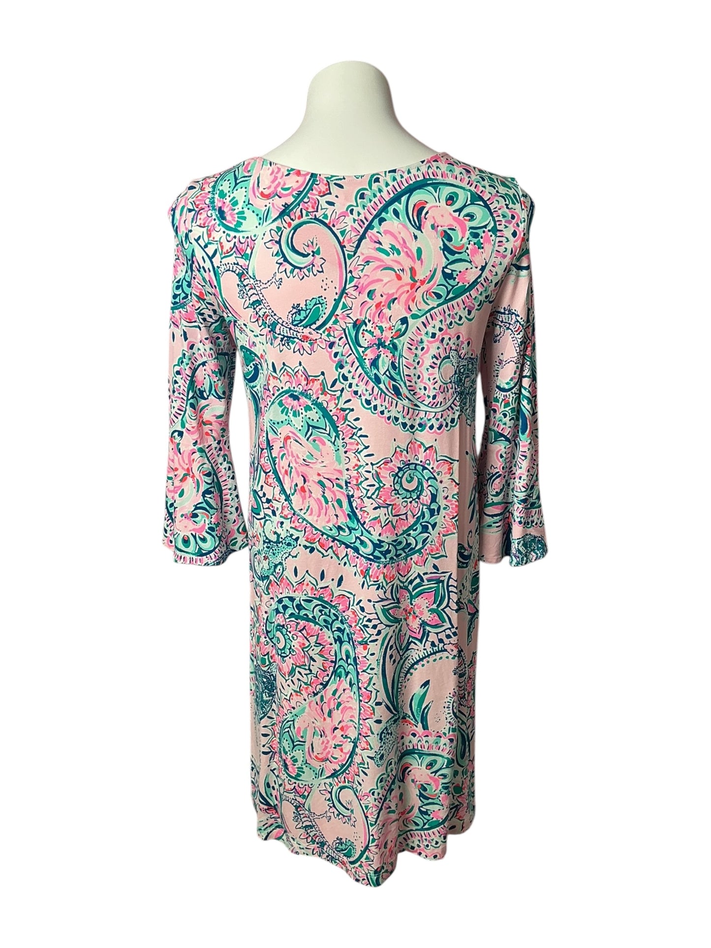 Lilly Pulitzer Ophelia Swing Dress Pink Tropics Tint Tangerine Dream - Size S