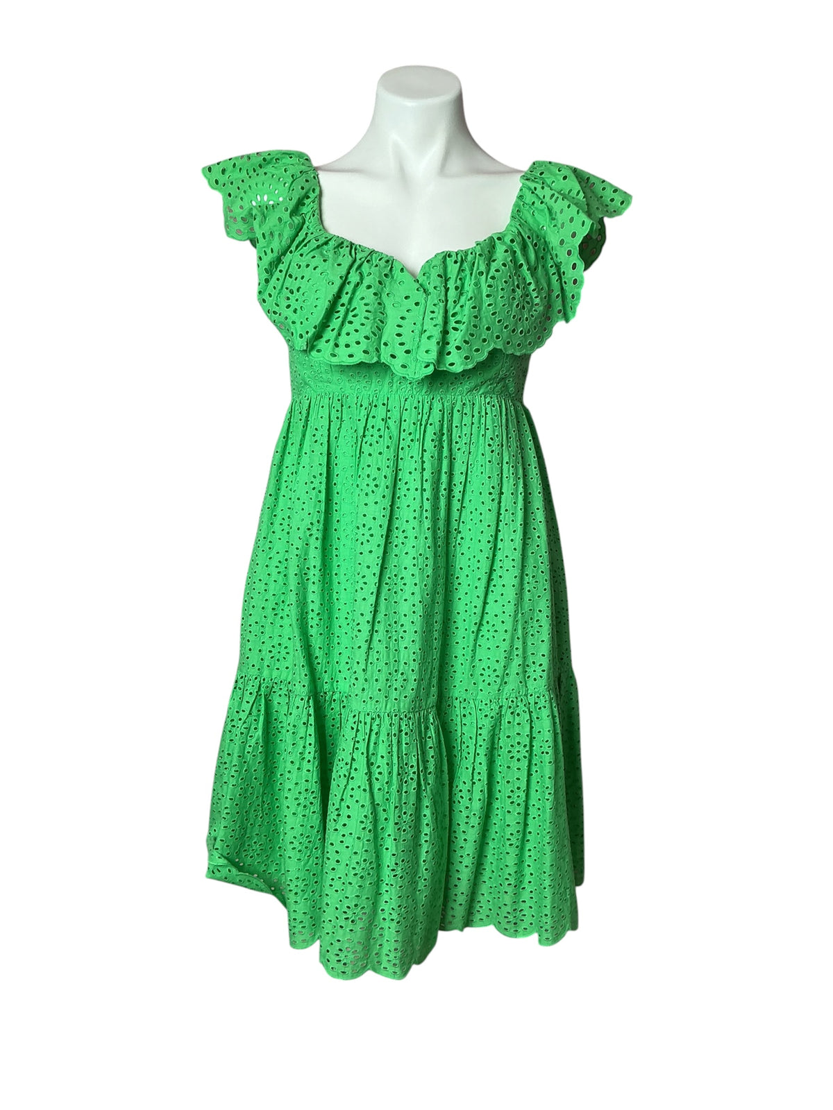 Lilly Pulitzer NWT Asteria Dress Cabana Green Daisy Dreams Eyelet - Size 2