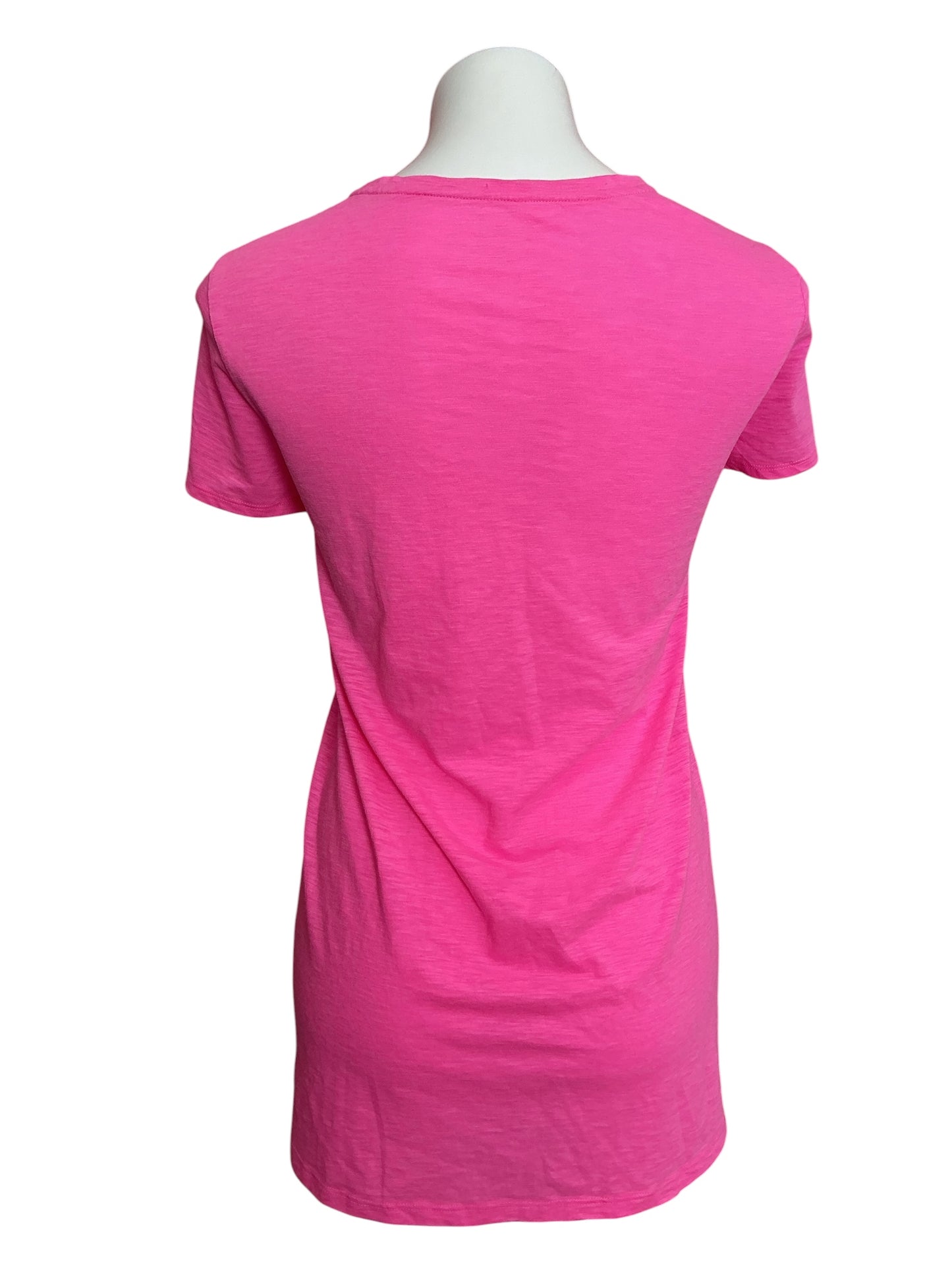 Lilly Pulitzer Etta Scoop Neck Top Roxie Pink - Size XL