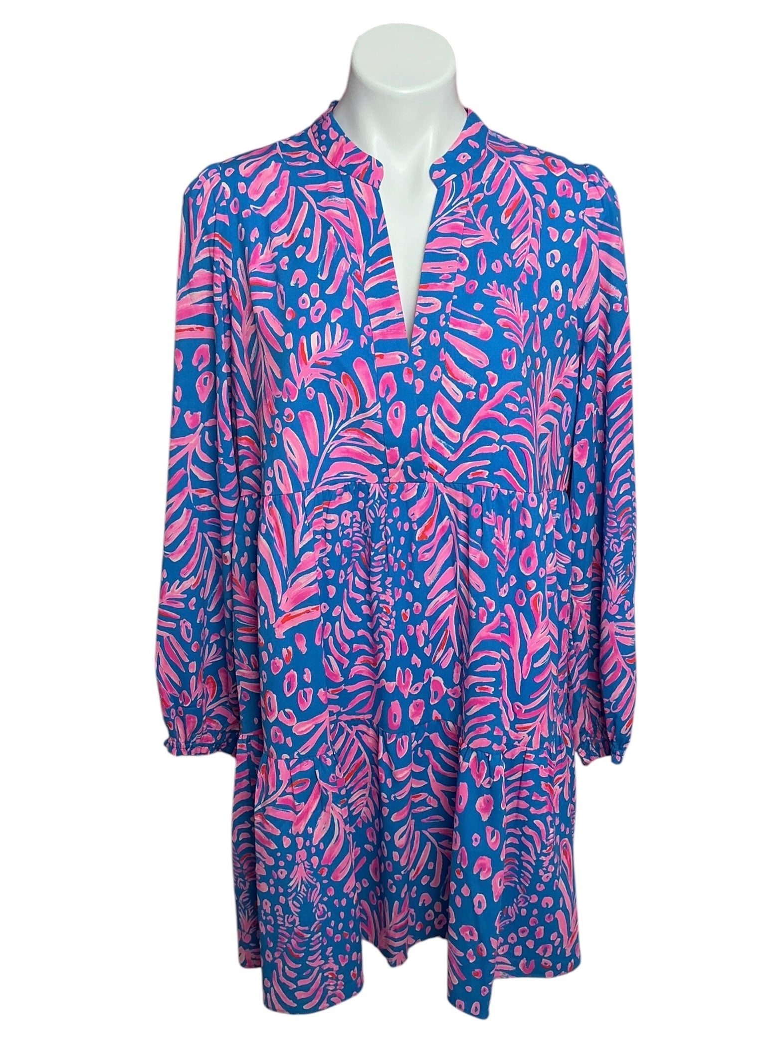Lilly Pulitzer NWT Winona Stretch Dress Pundy Blue La Zebra - Size L
