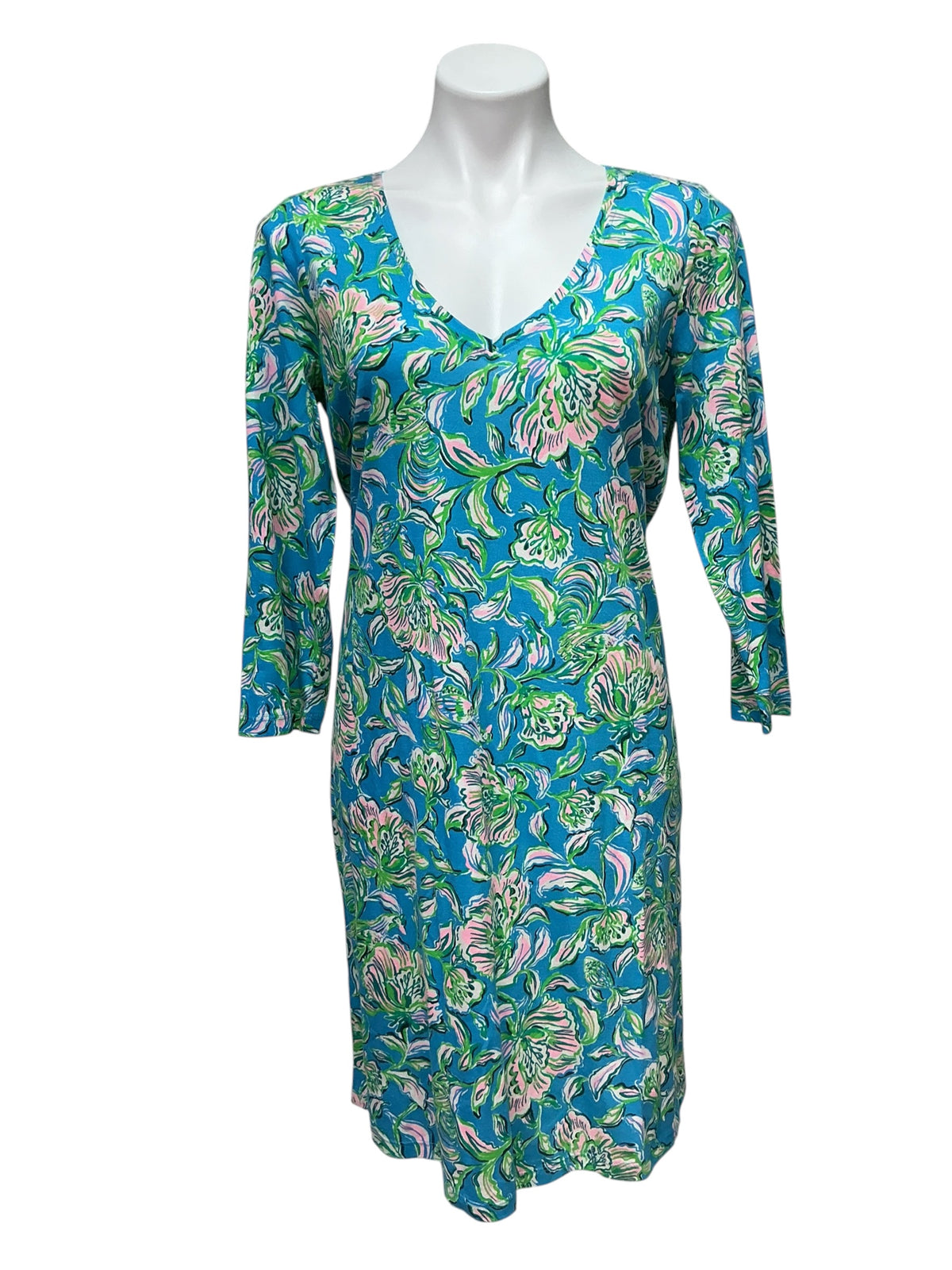 Lilly Pulitzer Dress Chick Magnet Cumulus Blue - Size M