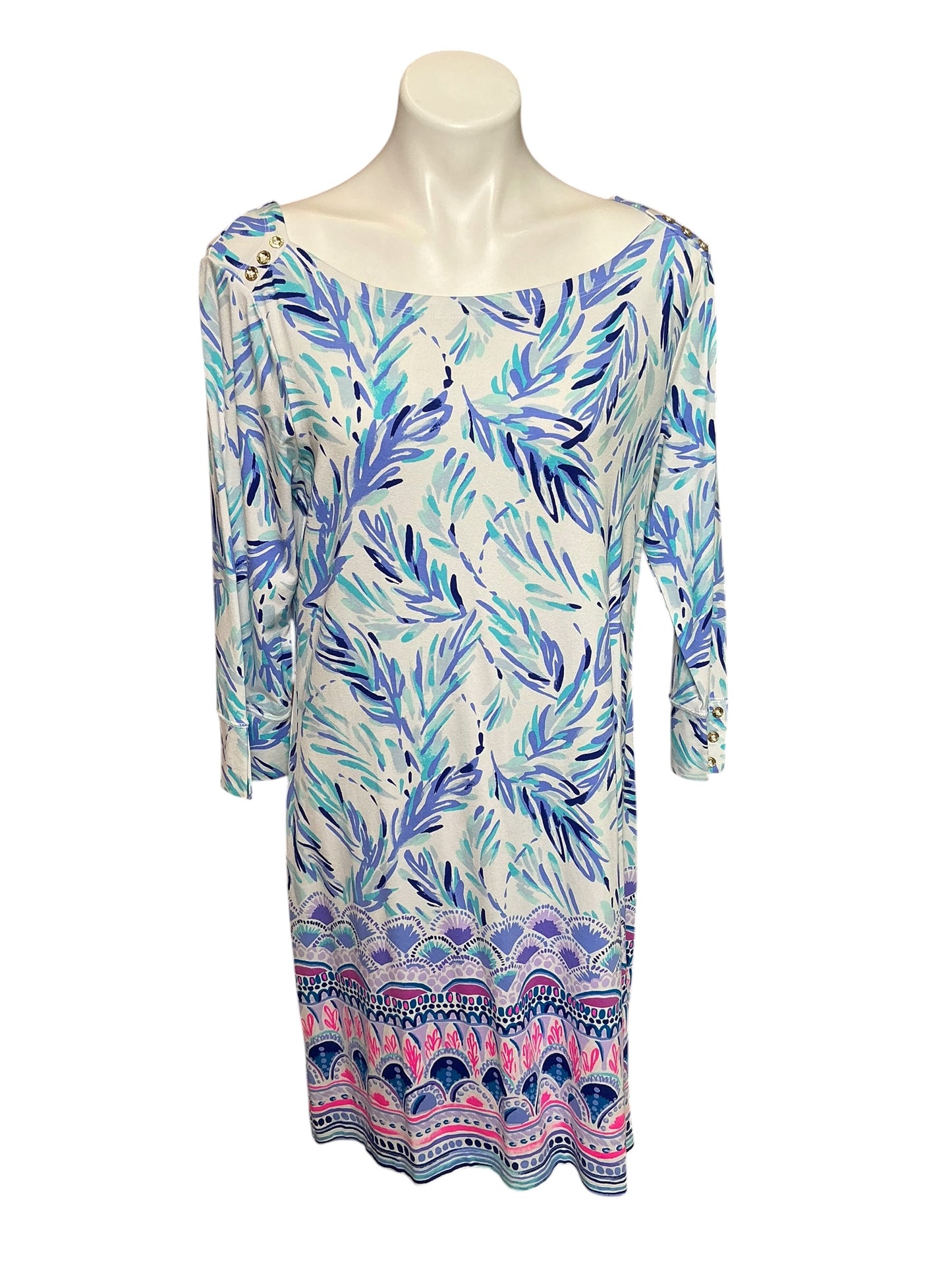 Lilly Pulitzer NWT UPF 50+ Sophie Dress Resort White Flock Together - Size XL