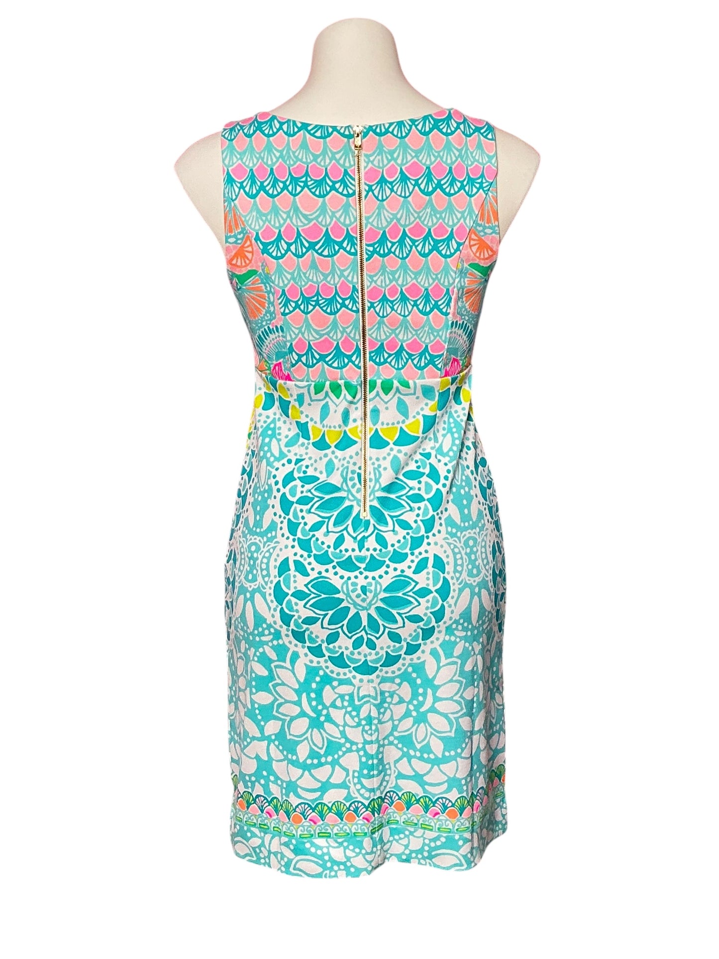 Lilly Pulitzer NWT - Sigrid Shift Dress - Multi Caribbean Citrus Engineered Knit Dress - Size 0
