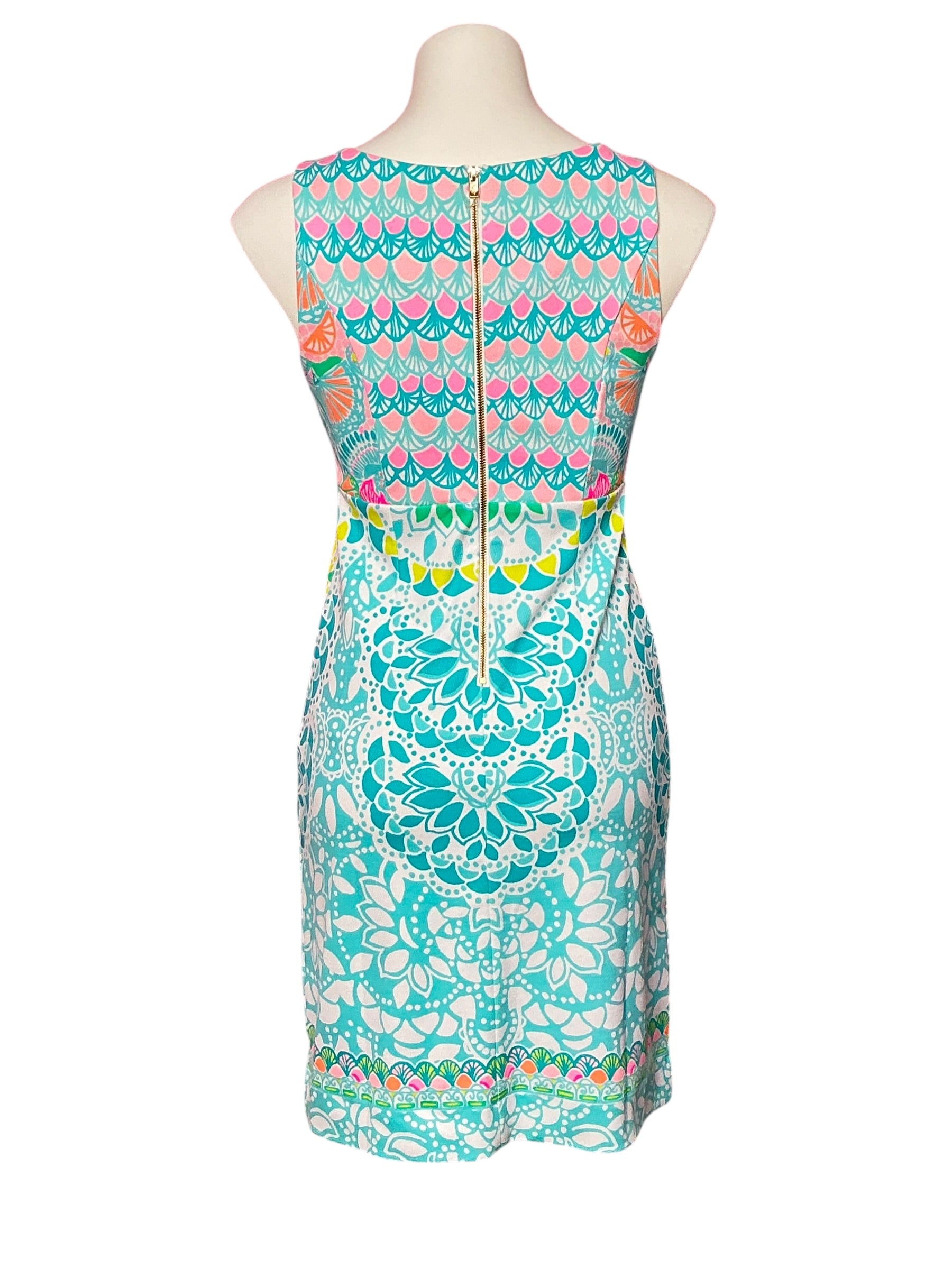 Lilly Pulitzer NWT - Sigrid Shift Dress - Multi Caribbean Citrus Engineered Knit Dress - Size 0