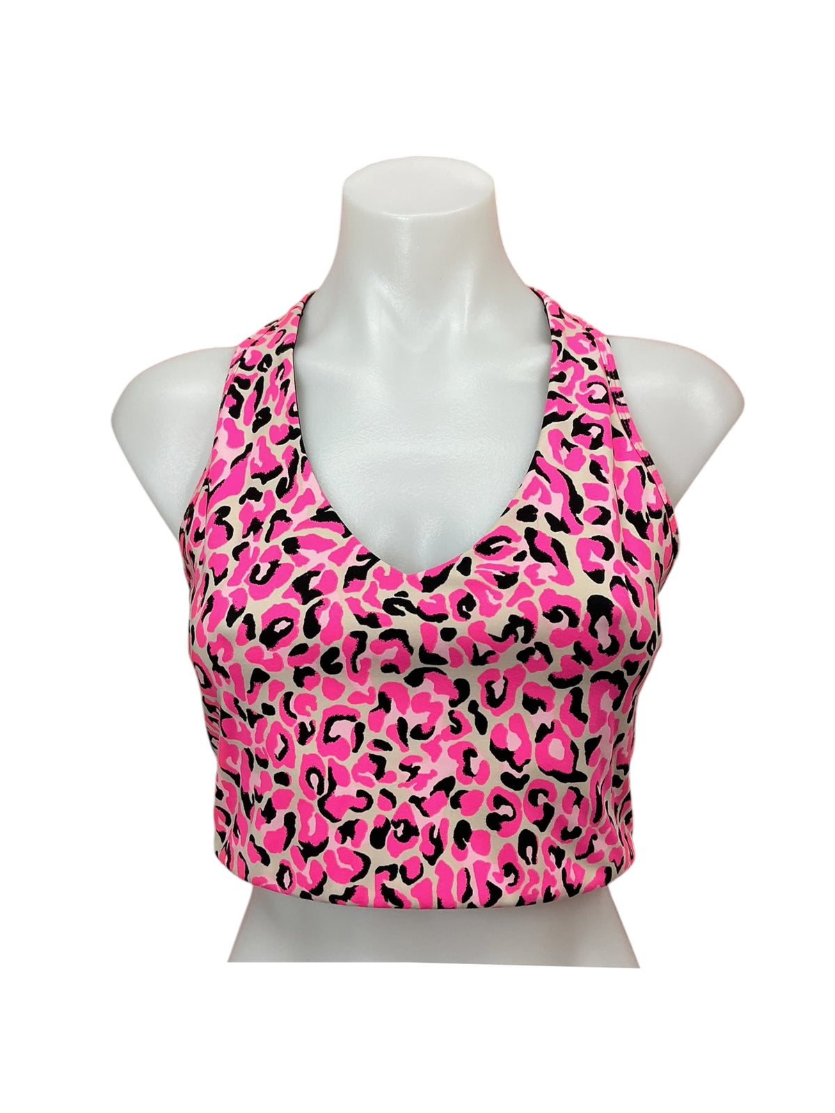Lilly Pulitzer Lindsay Sports Bra My Favorite Spot Pink Topaz - Size M