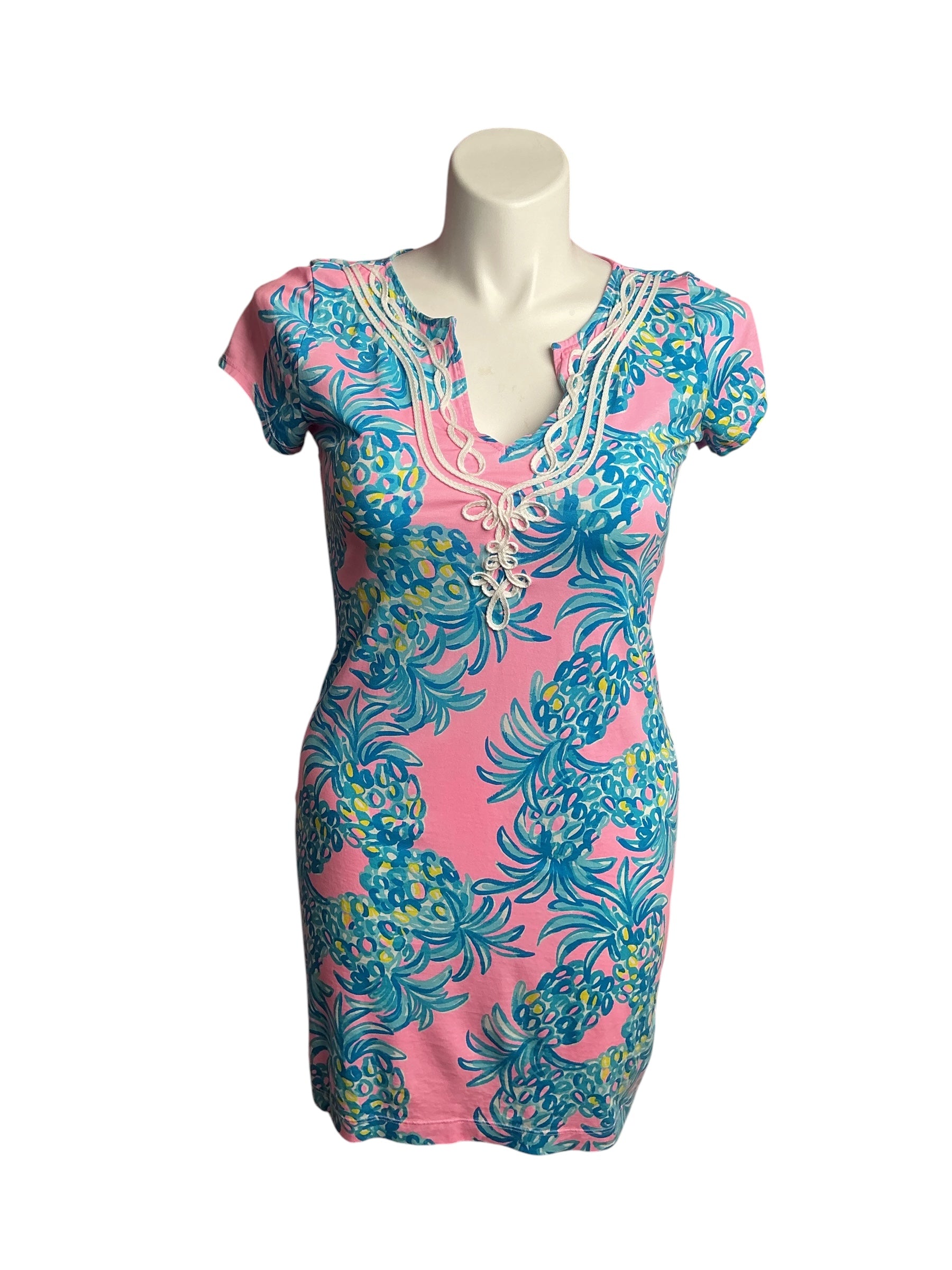 Lilly Pulitzer- Brewster Dress Pelican Pink Beat The Heat Size M
