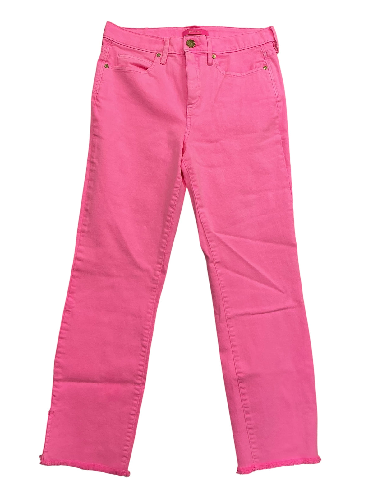 Lilly Pulitzer NWT Nolynn High Rise Slim Pants Pelican Pink - Size 8
