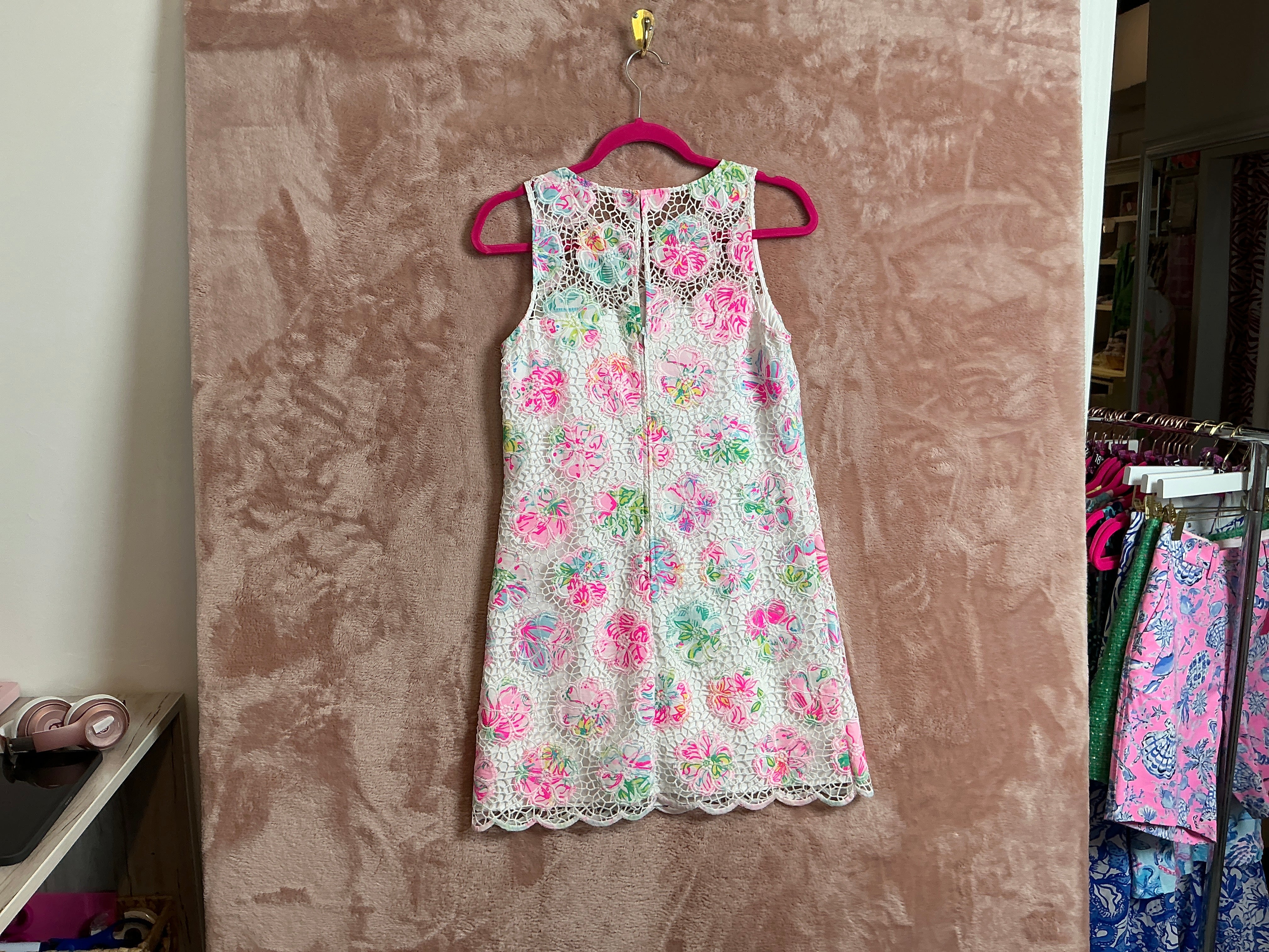 Lilly Pulitzer - NWT Vivia Romper multi paradise found print flower lace - Size 2