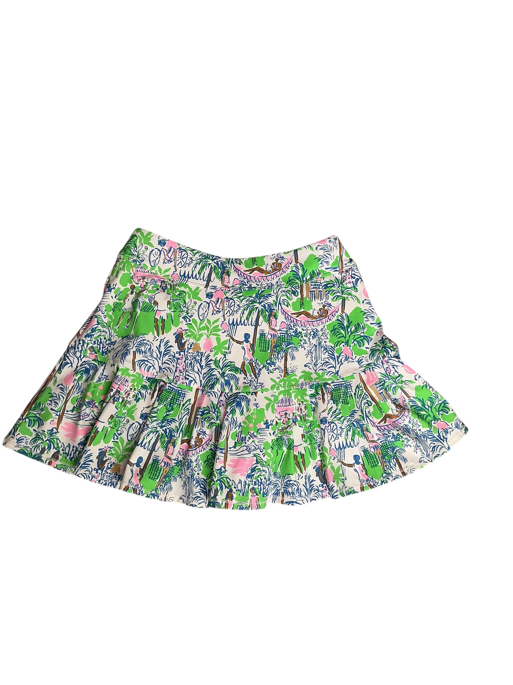 Lilly Pulitzer NWT Taye Skort UPF 50+ - Orb Green Serving It Up - Size XXS